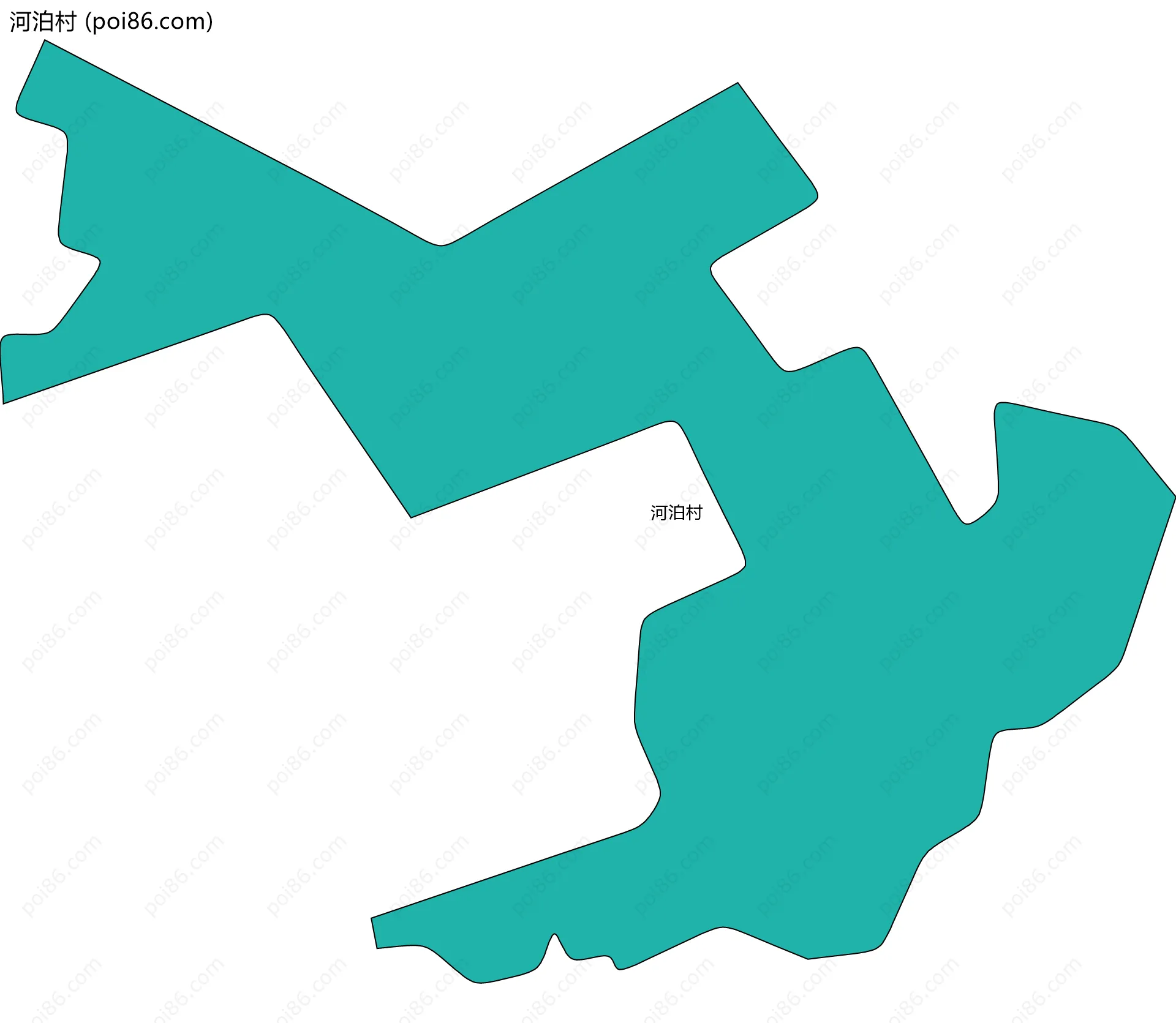 河泊村边界地图