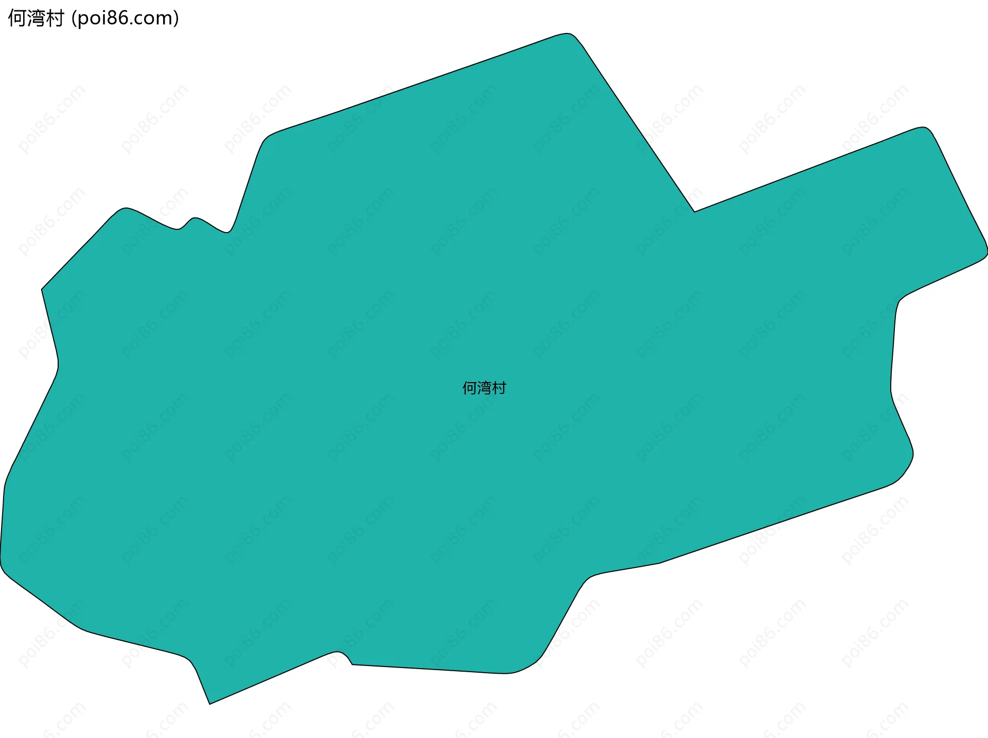 何湾村边界地图