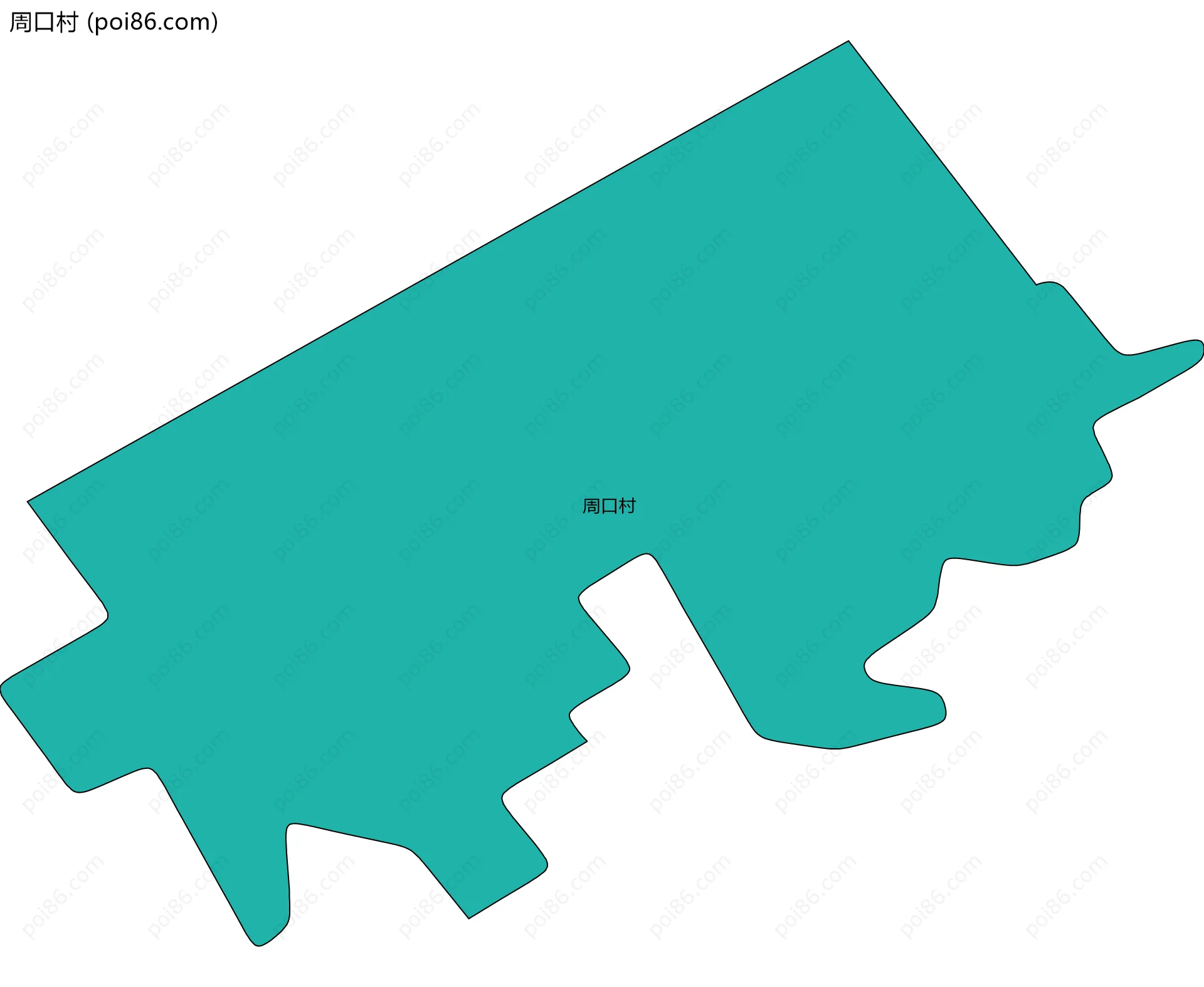 周口村边界地图