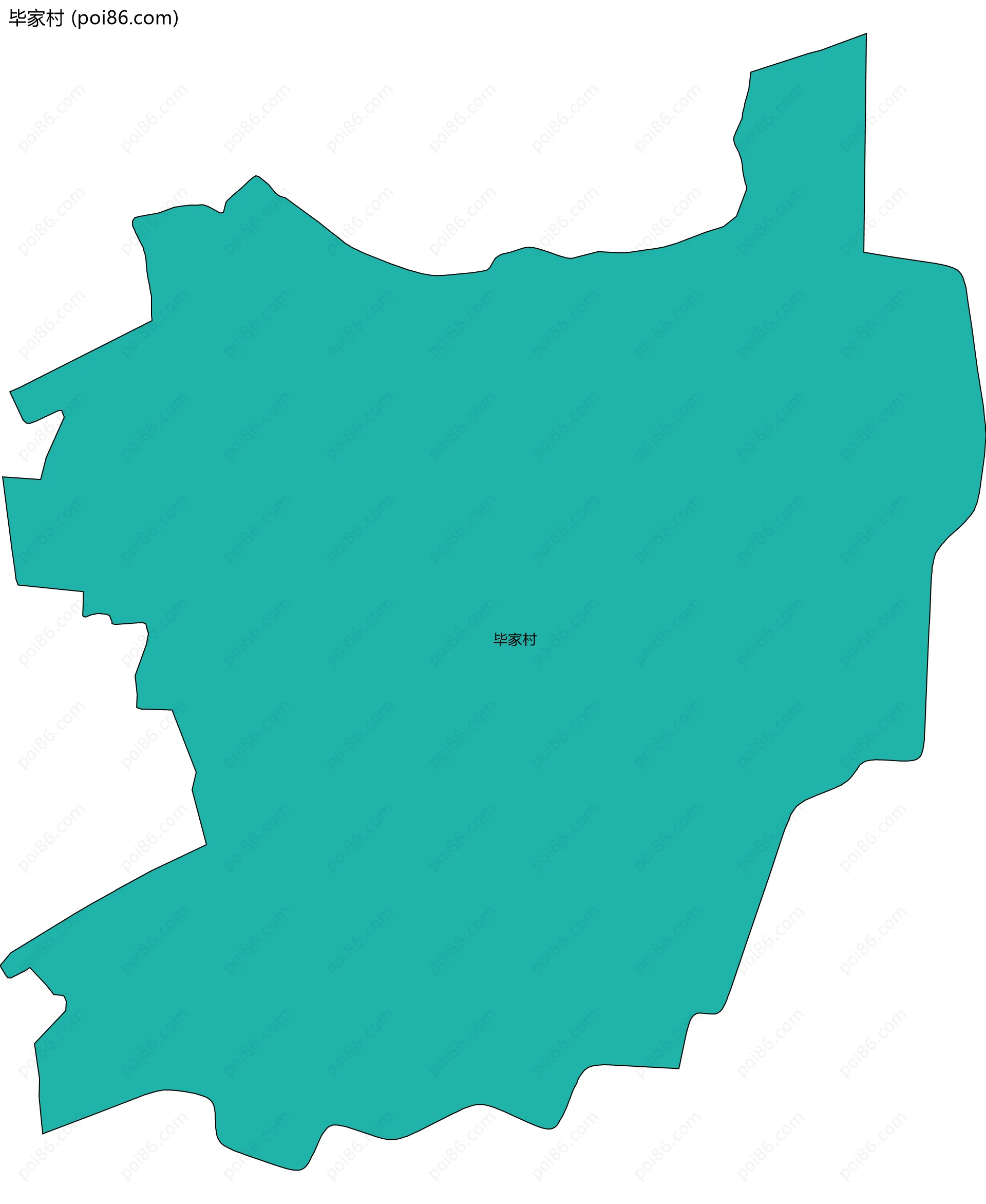 毕家村边界地图