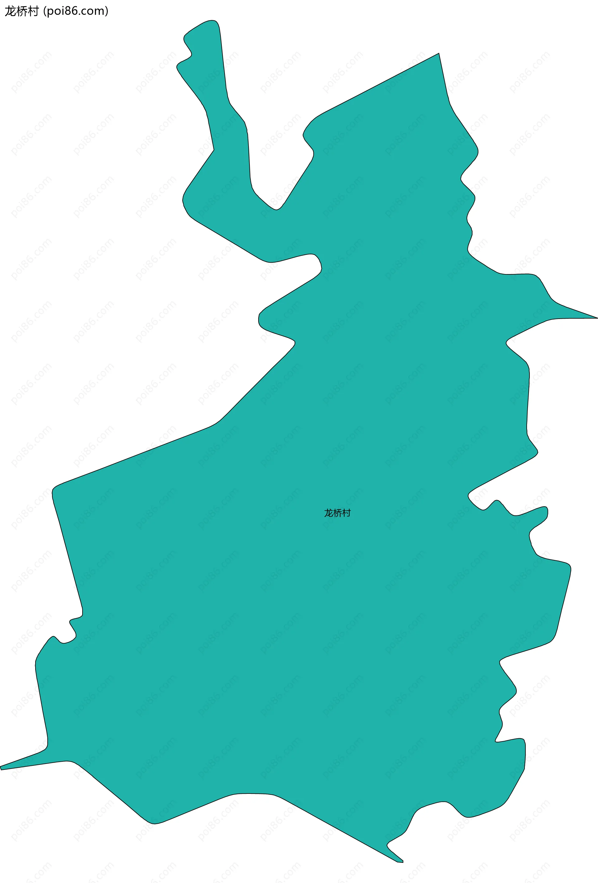 龙桥村边界地图