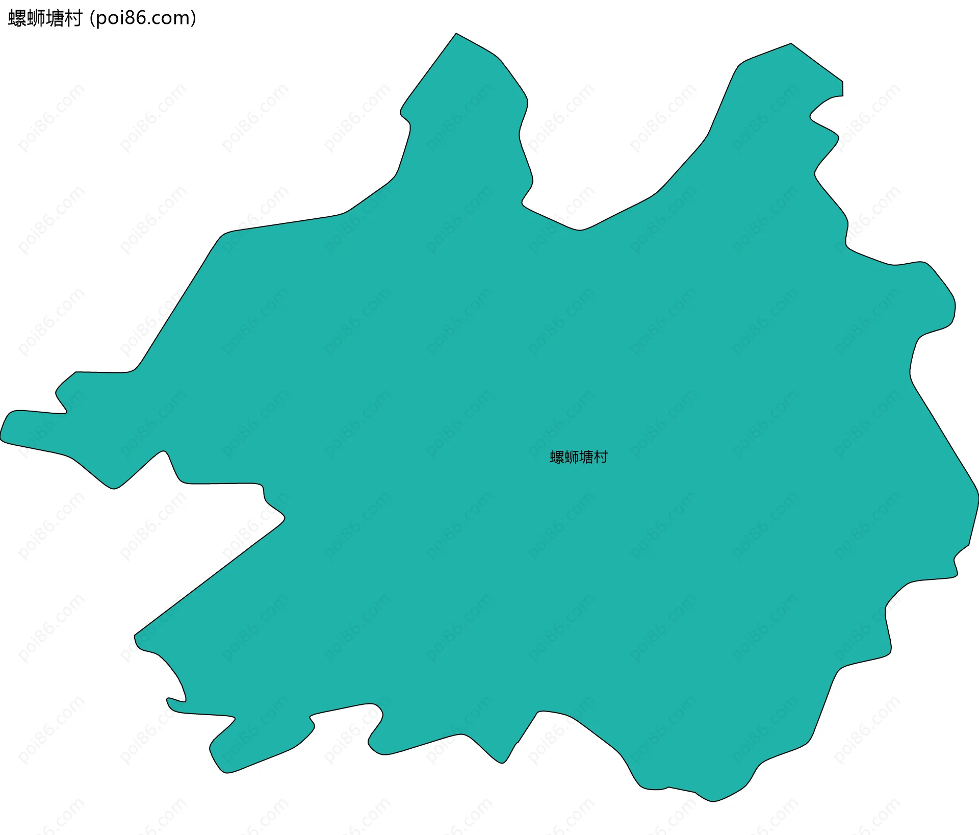 螺蛳塘村边界地图