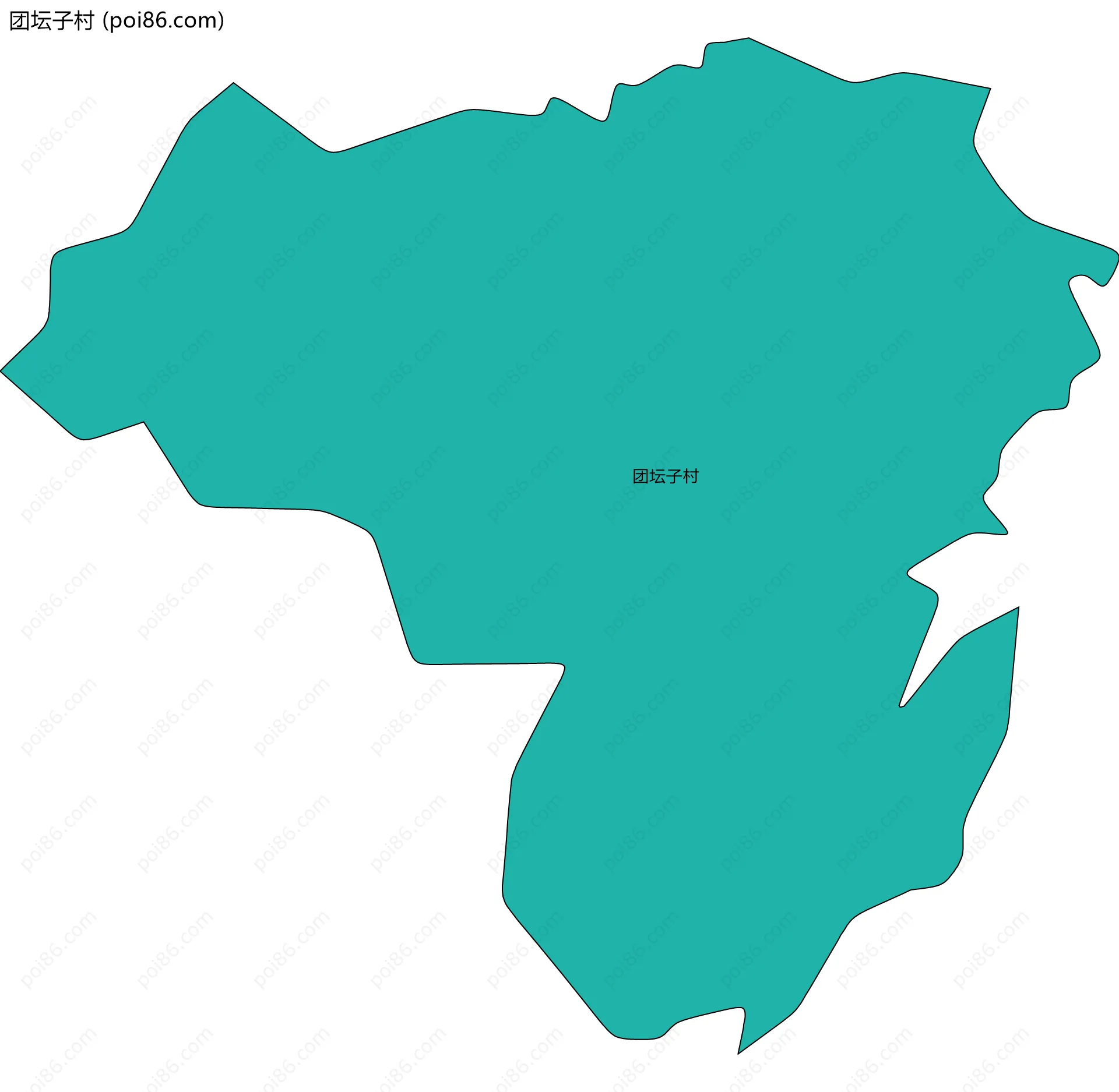 团坛子村边界地图