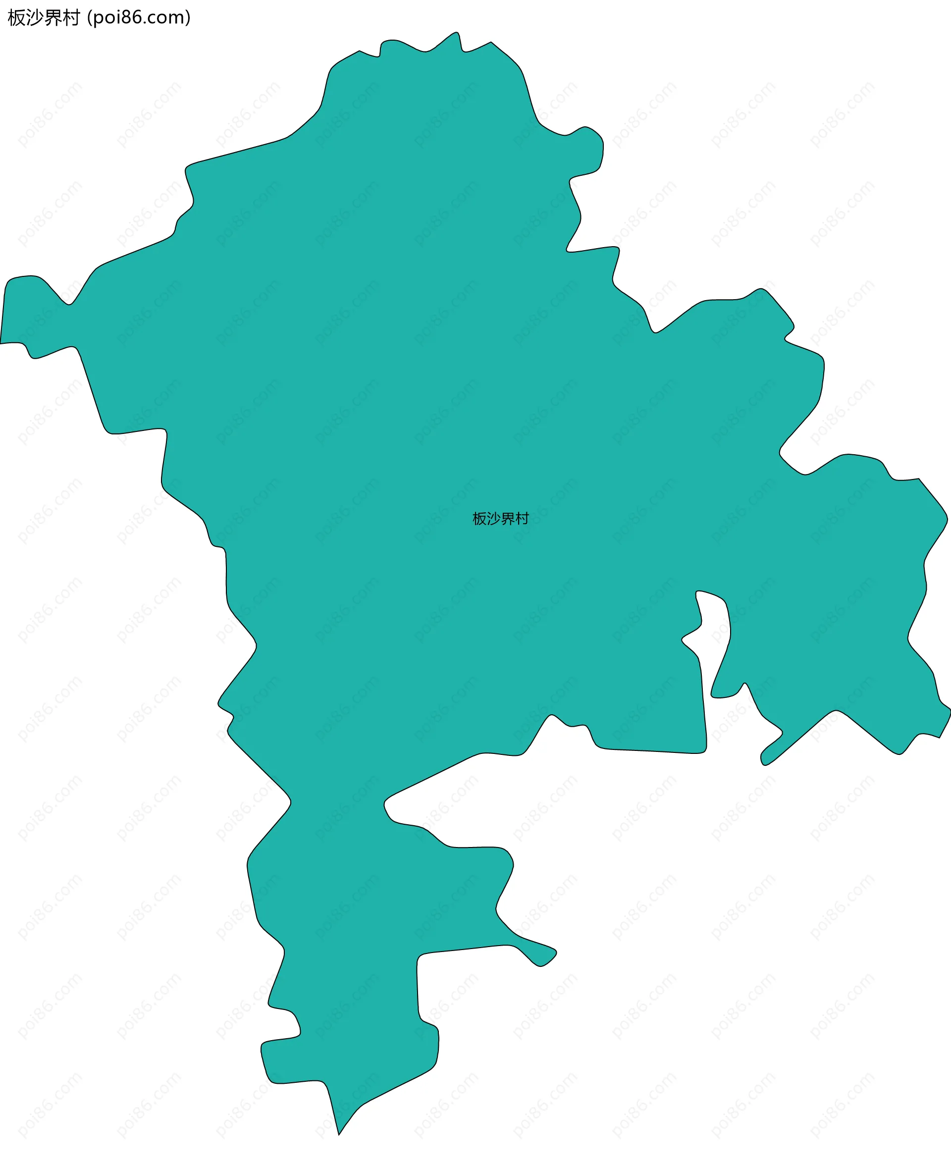 板沙界村边界地图