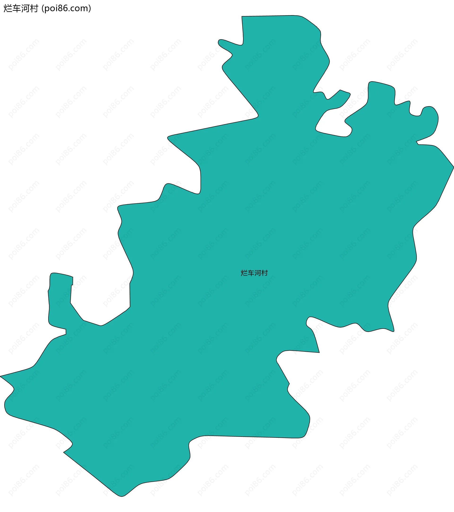 烂车河村边界地图