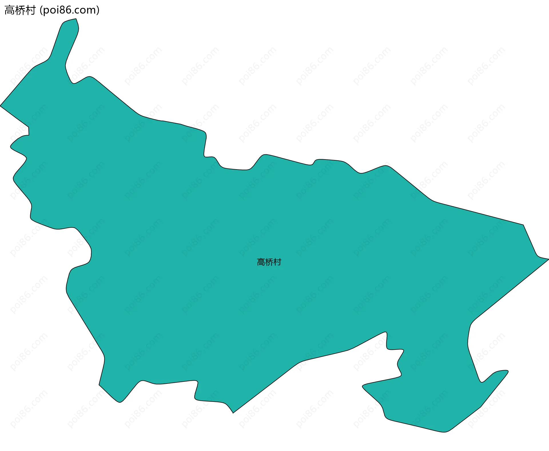 高桥村边界地图