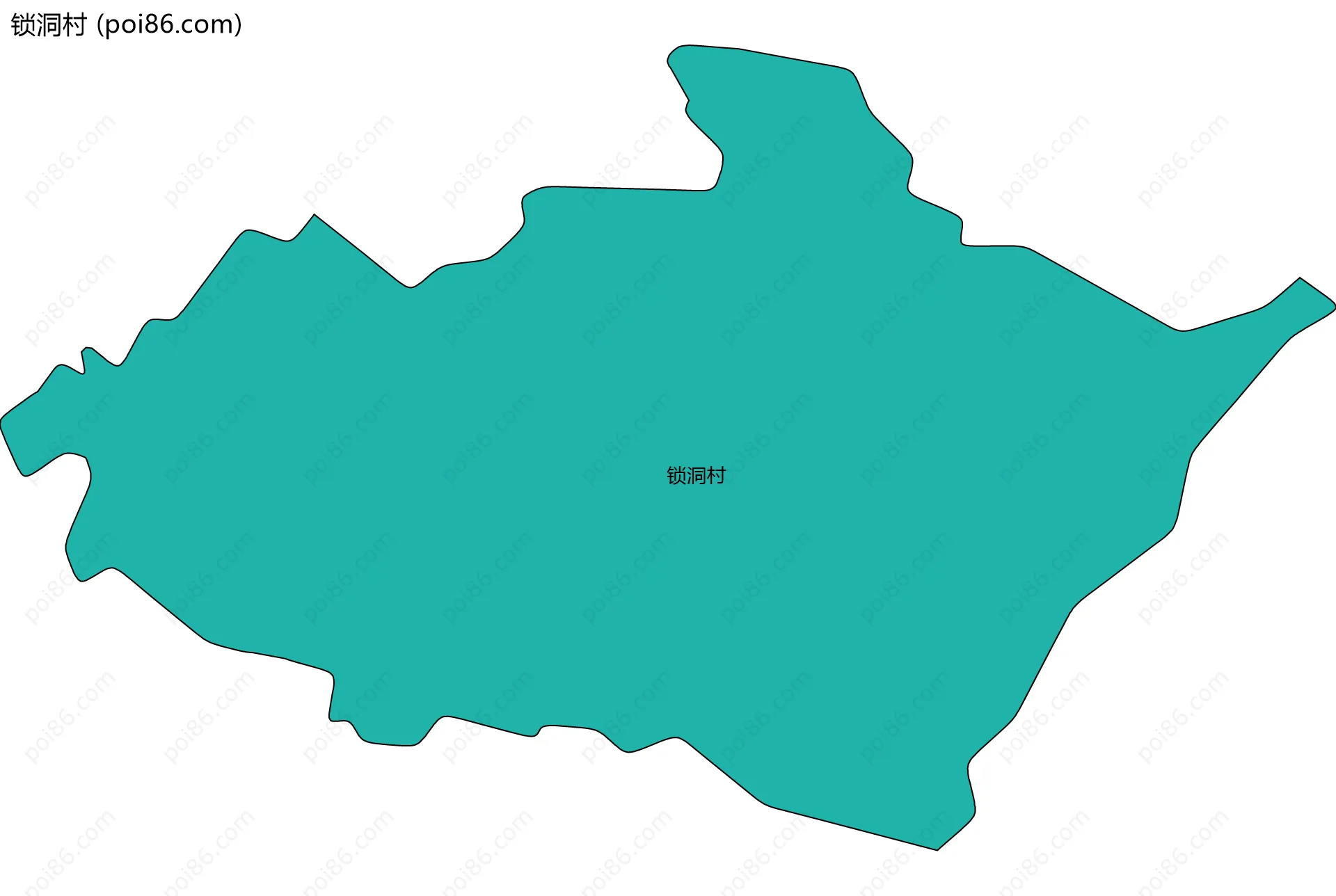 锁洞村边界地图
