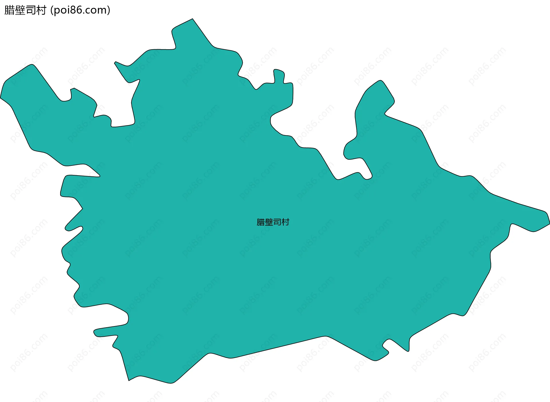 腊壁司村边界地图