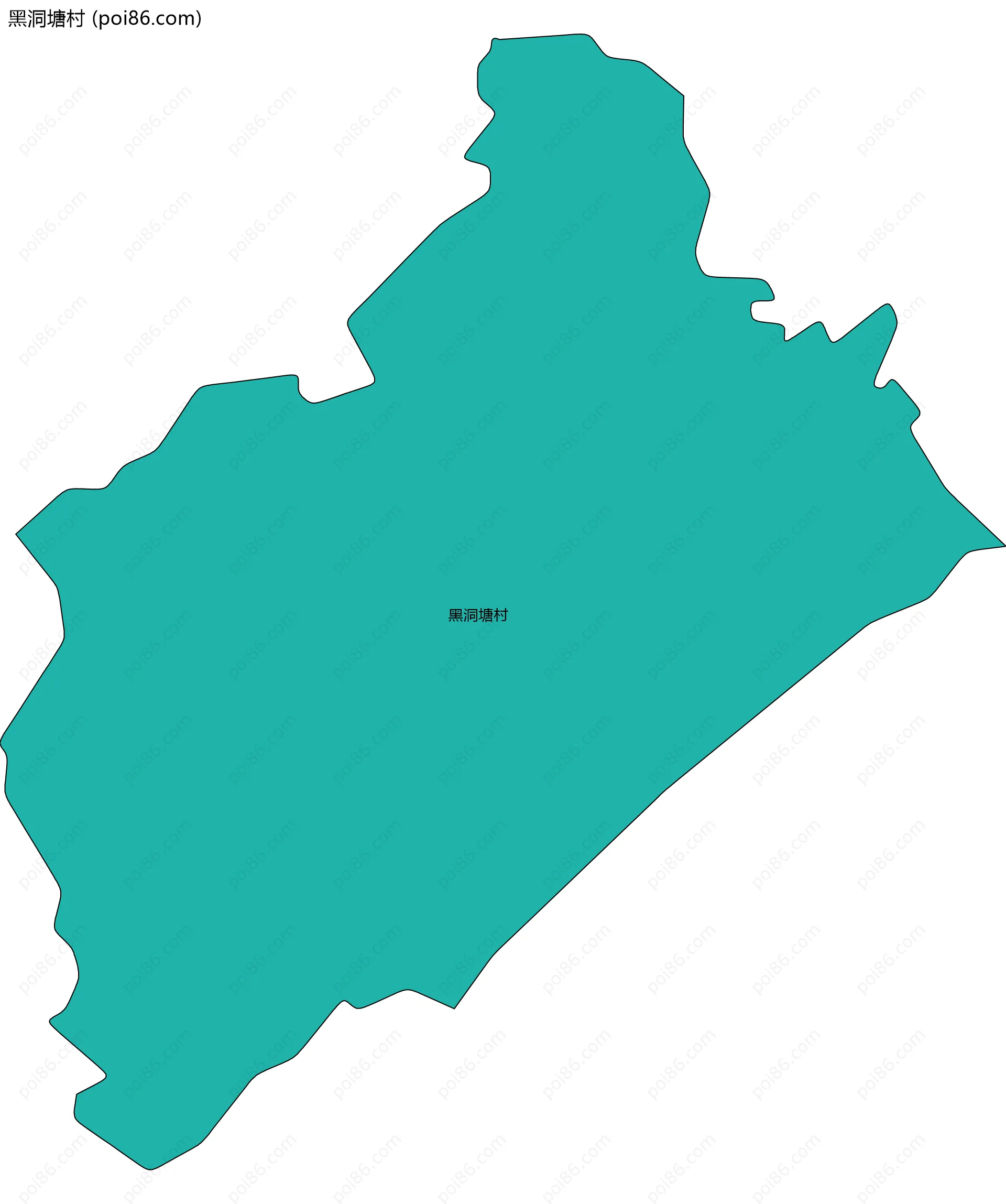 黑洞塘村边界地图