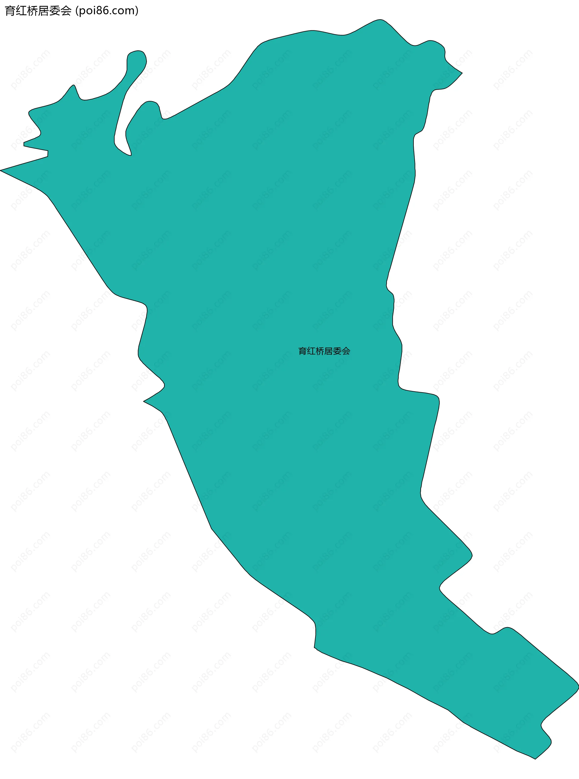 育红桥居委会边界地图