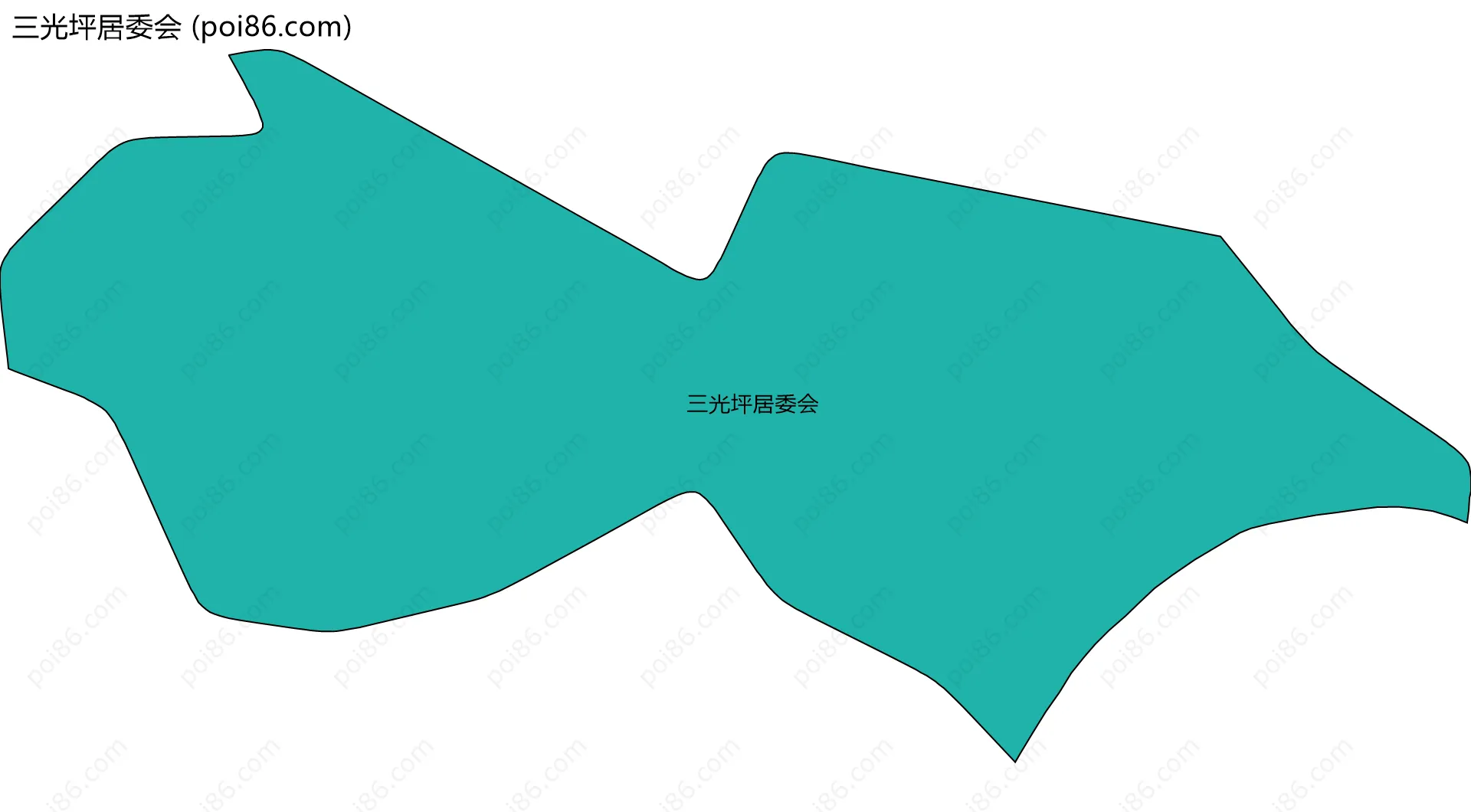 三光坪居委会边界地图