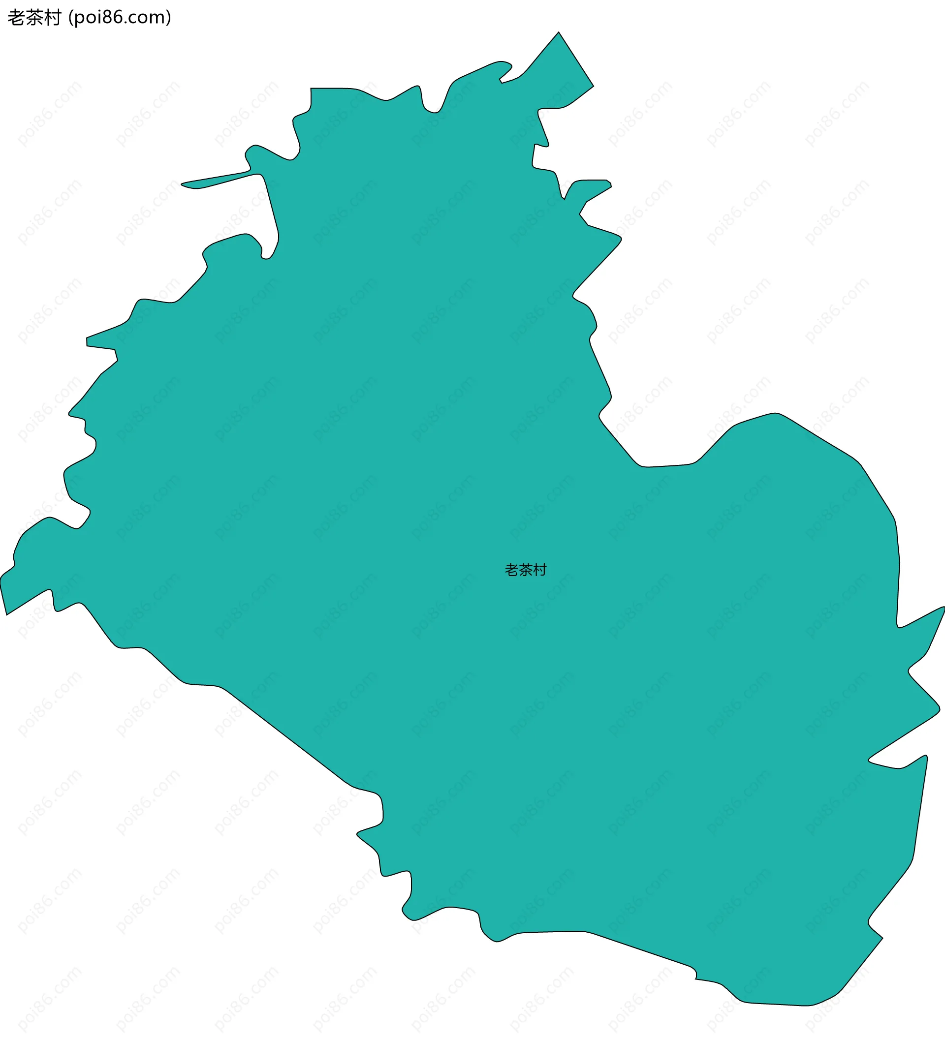 老茶村边界地图