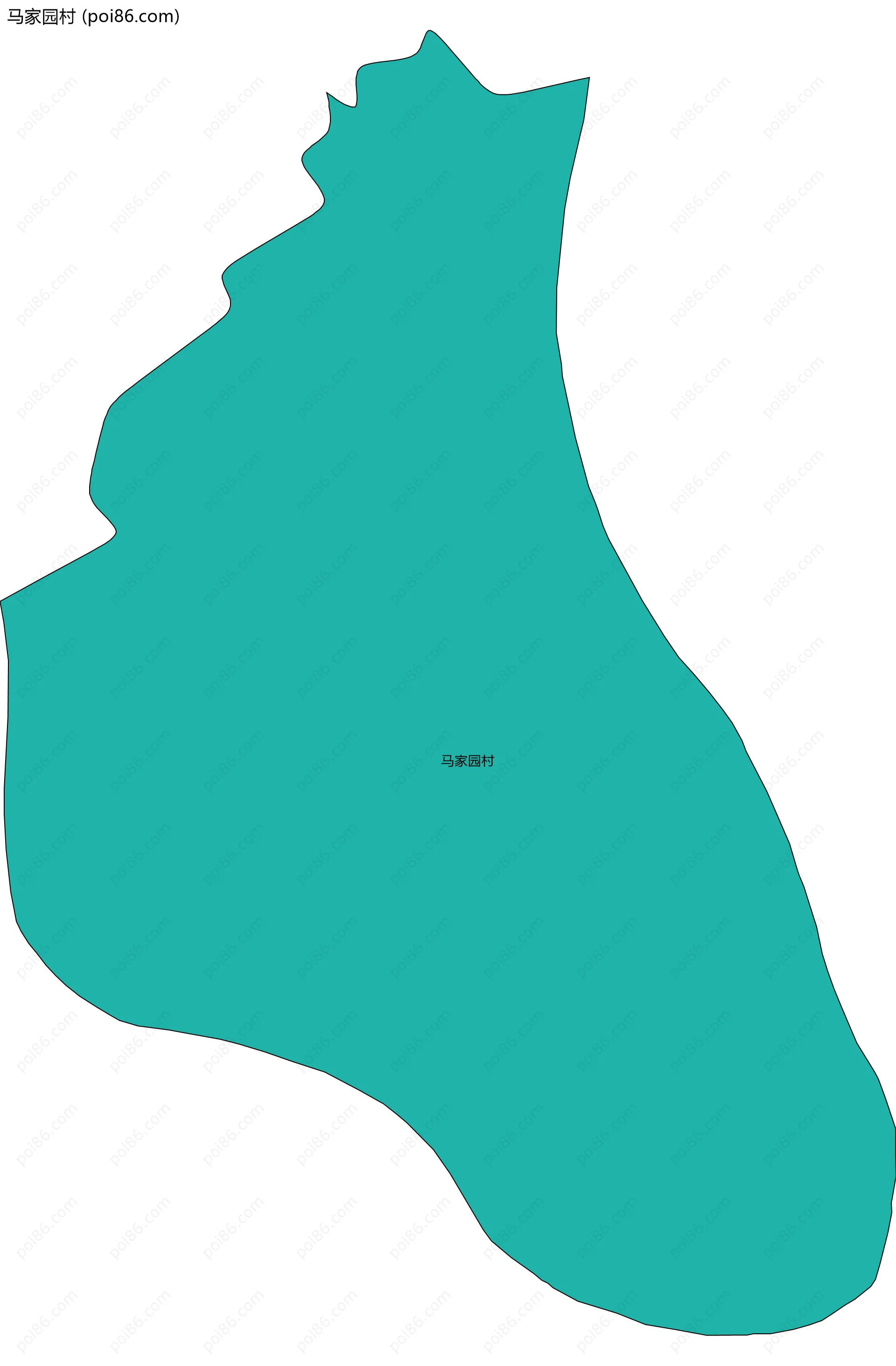 马家园村边界地图