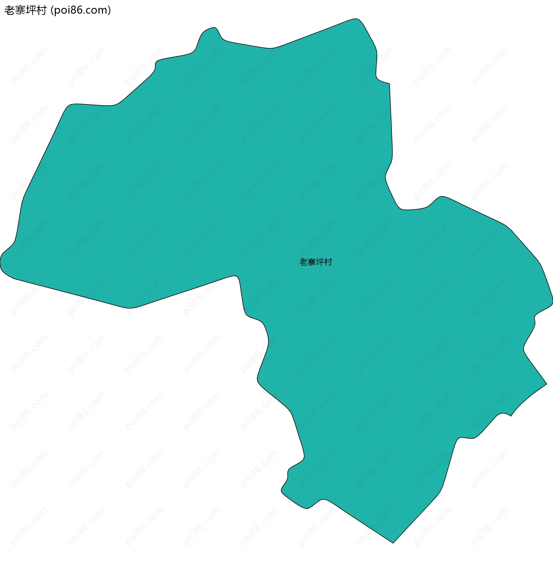 老寨坪村边界地图