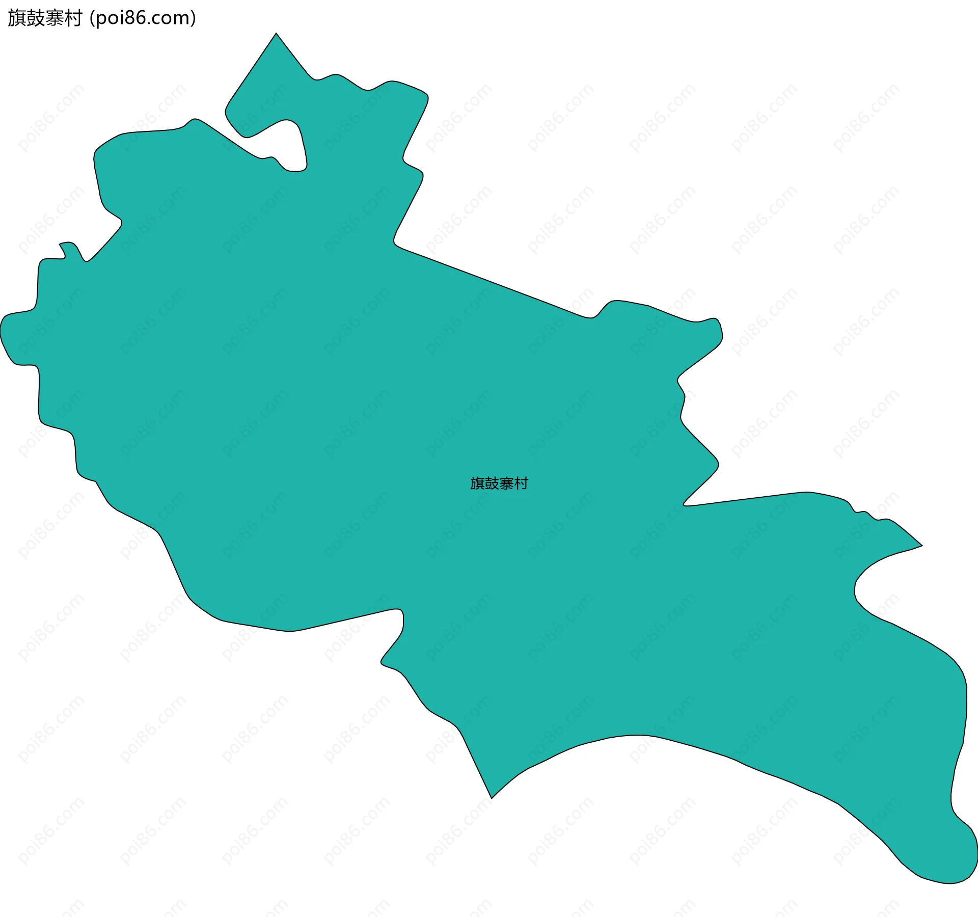 旗鼓寨村边界地图