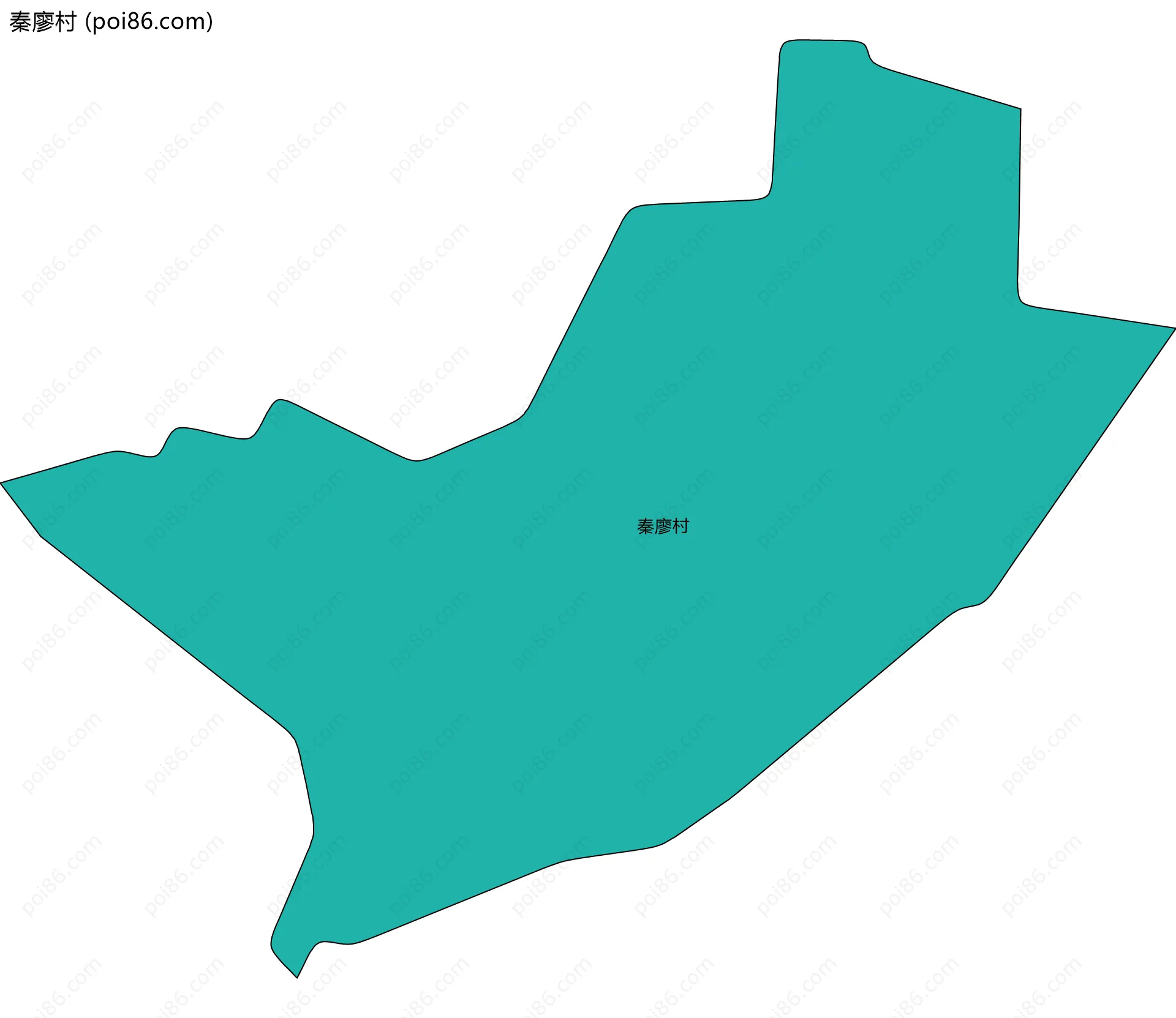 秦廖村边界地图