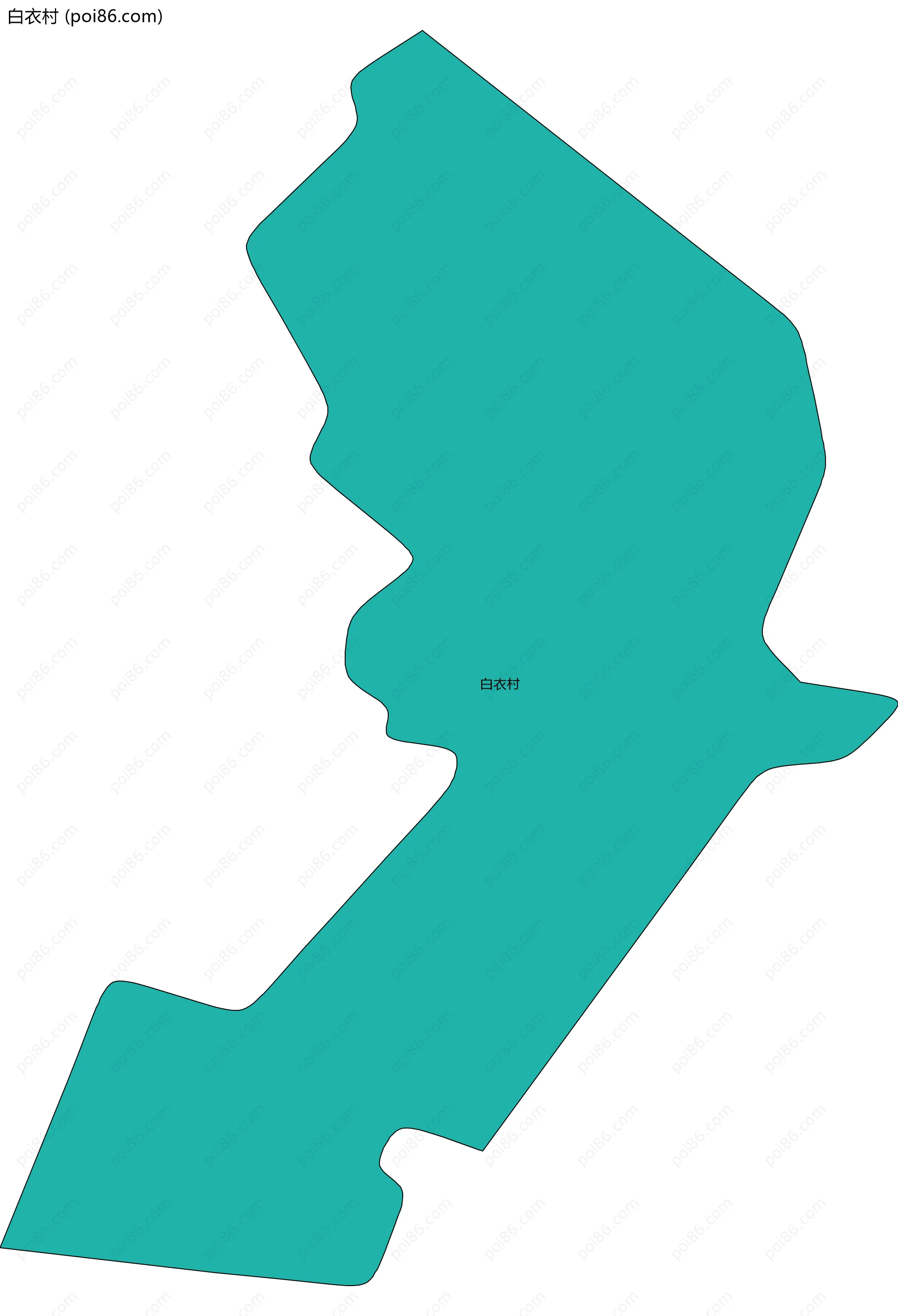 白衣村边界地图