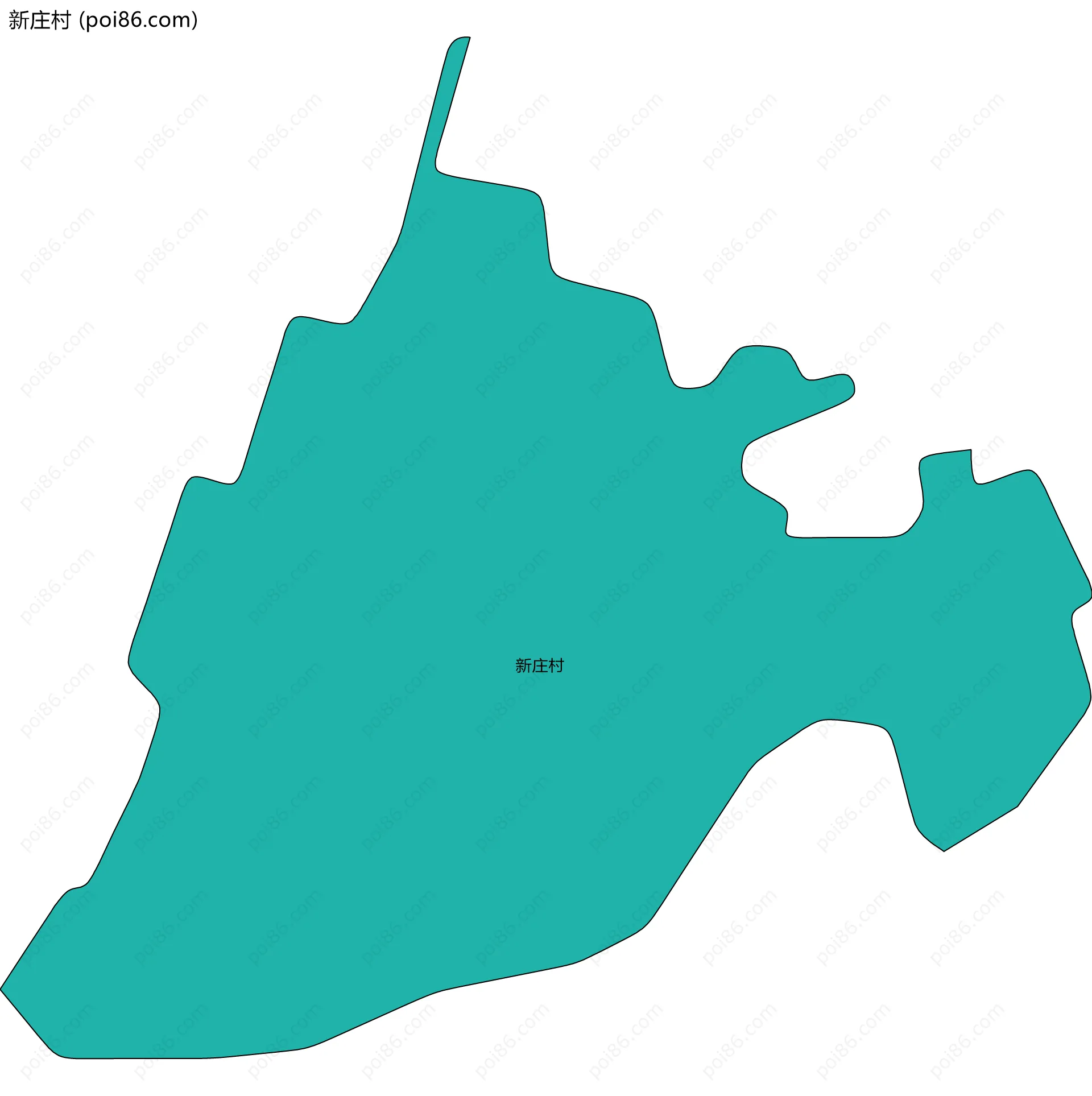 新庄村边界地图