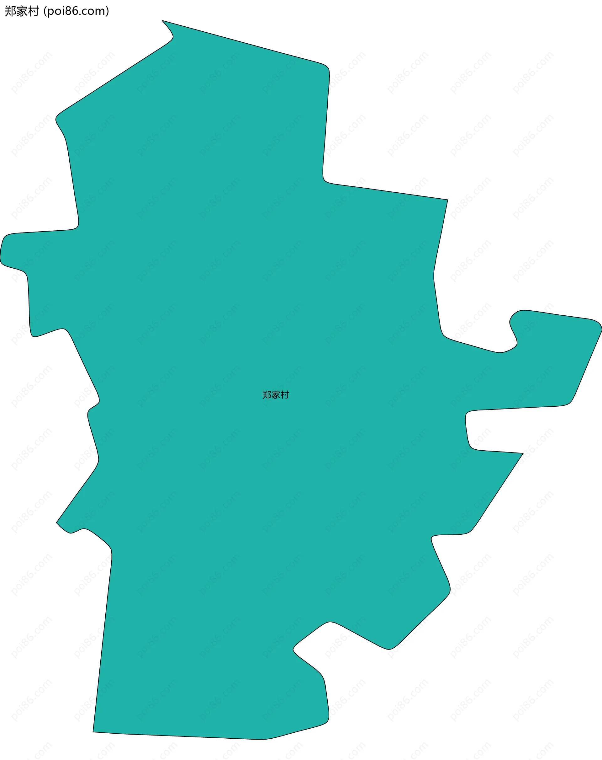 郑家村边界地图