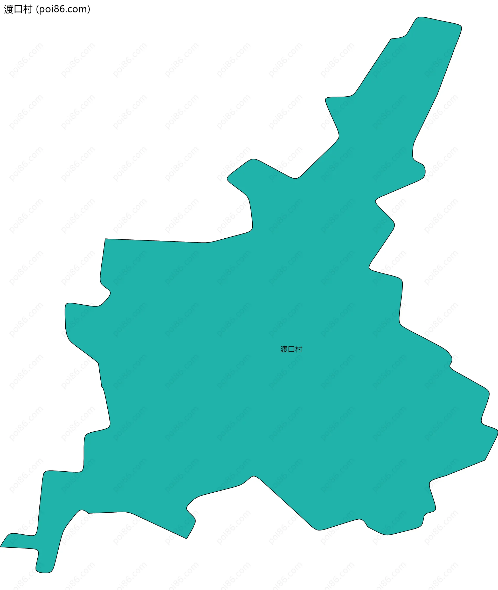 渡口村边界地图