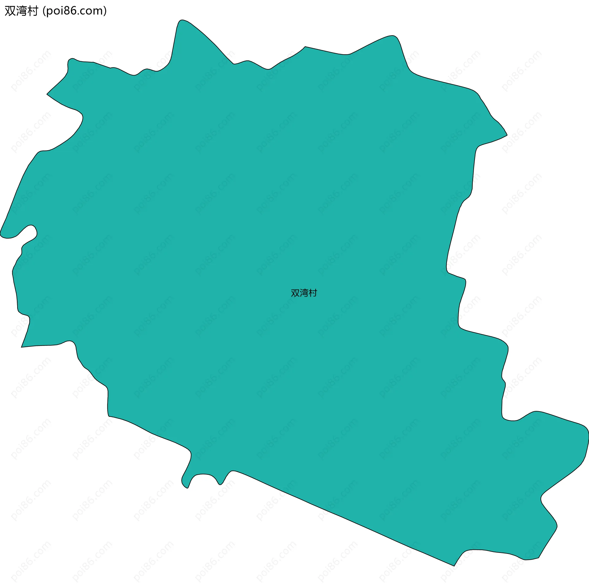 双湾村边界地图