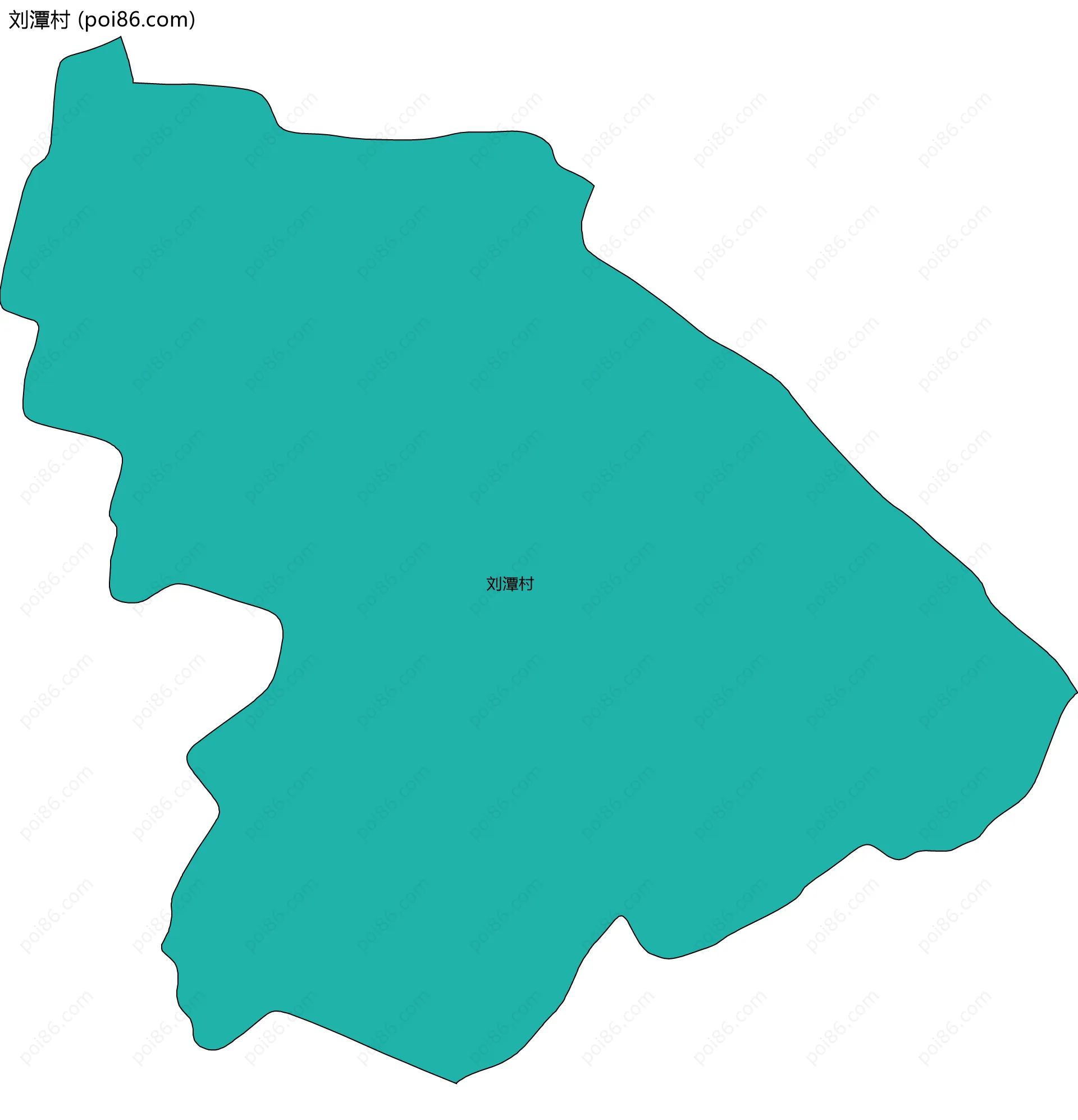 刘潭村边界地图