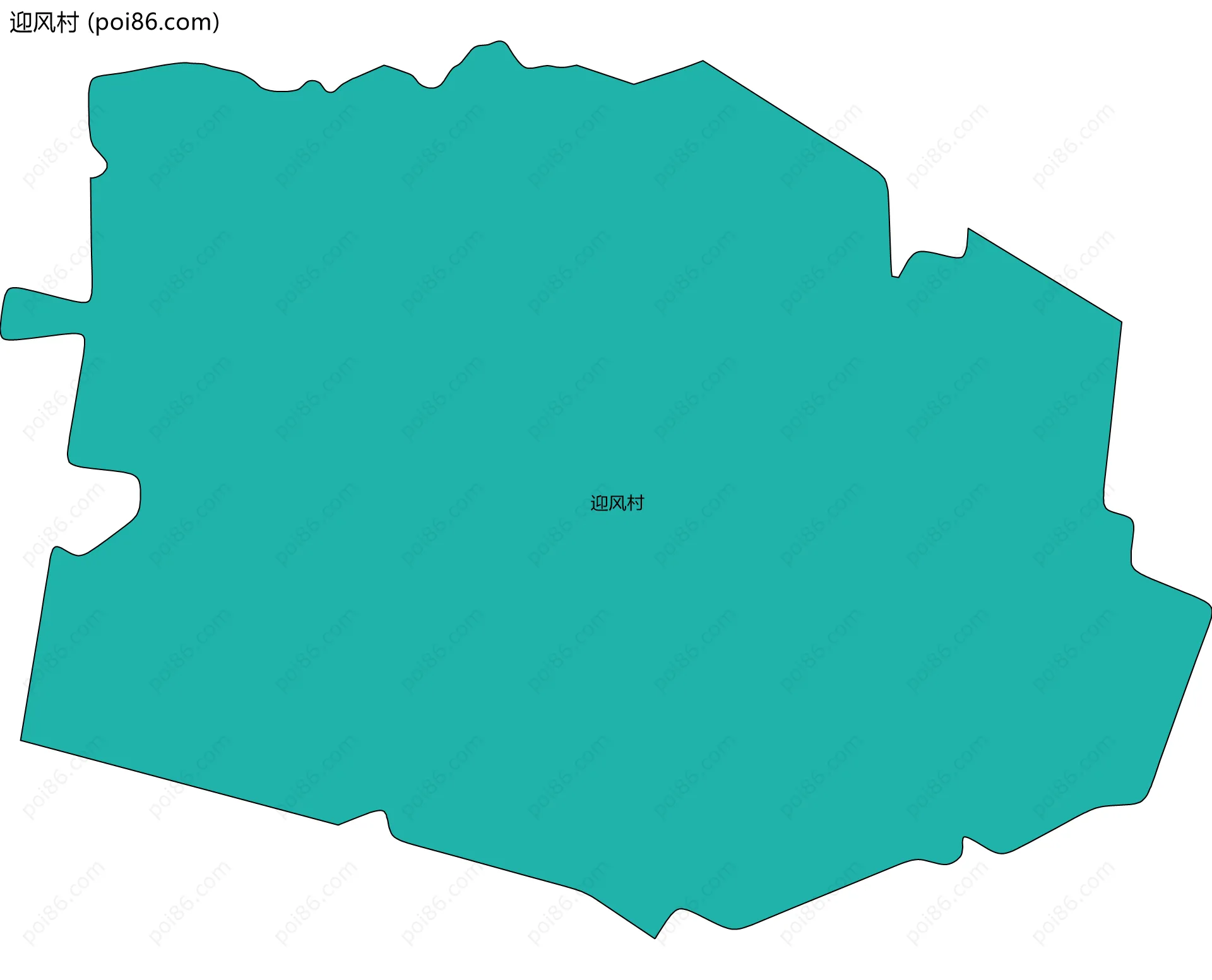 迎风村边界地图
