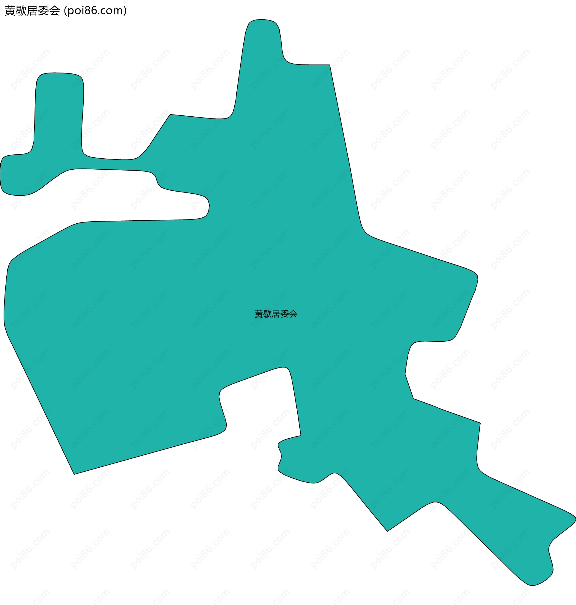 黄歇居委会边界地图