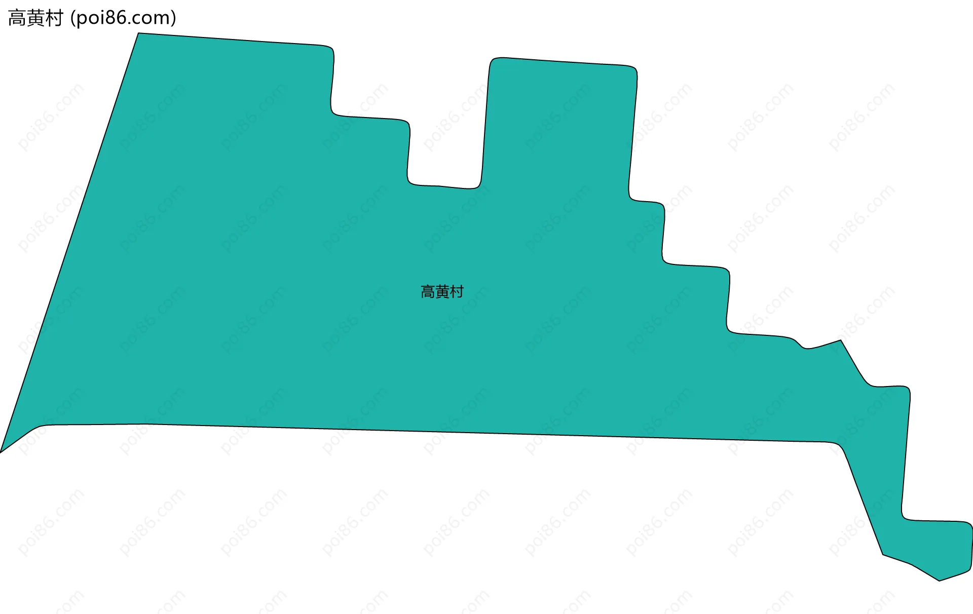 高黄村边界地图