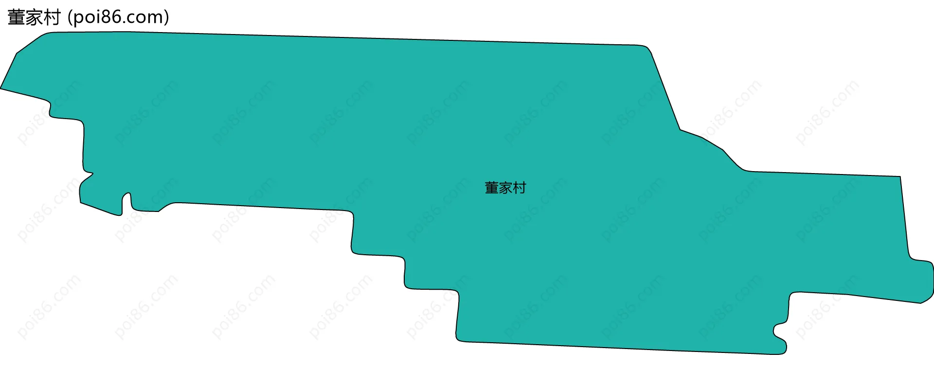 董家村边界地图