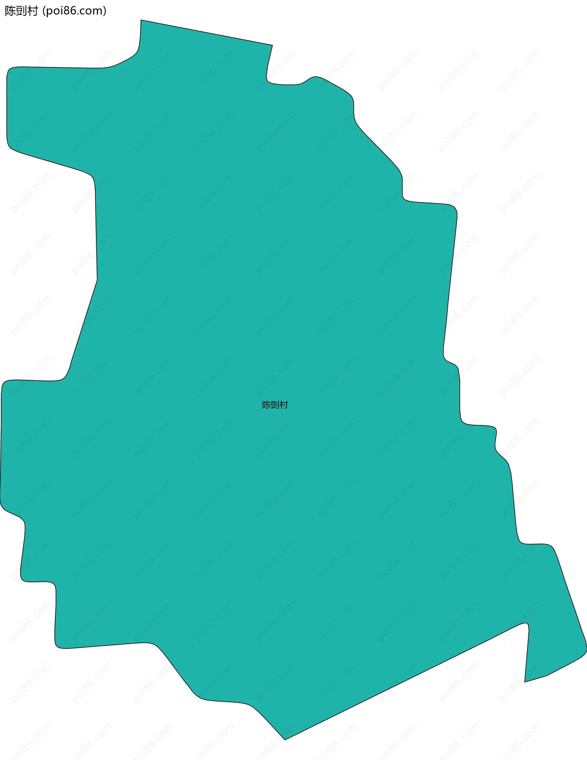 陈剅村边界地图