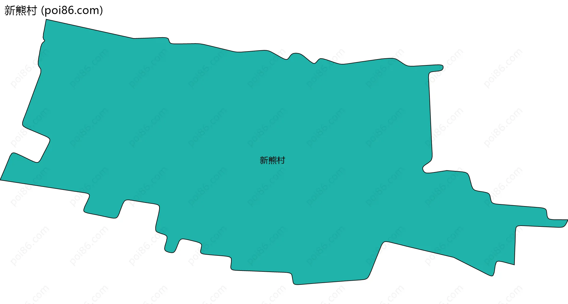 新熊村边界地图