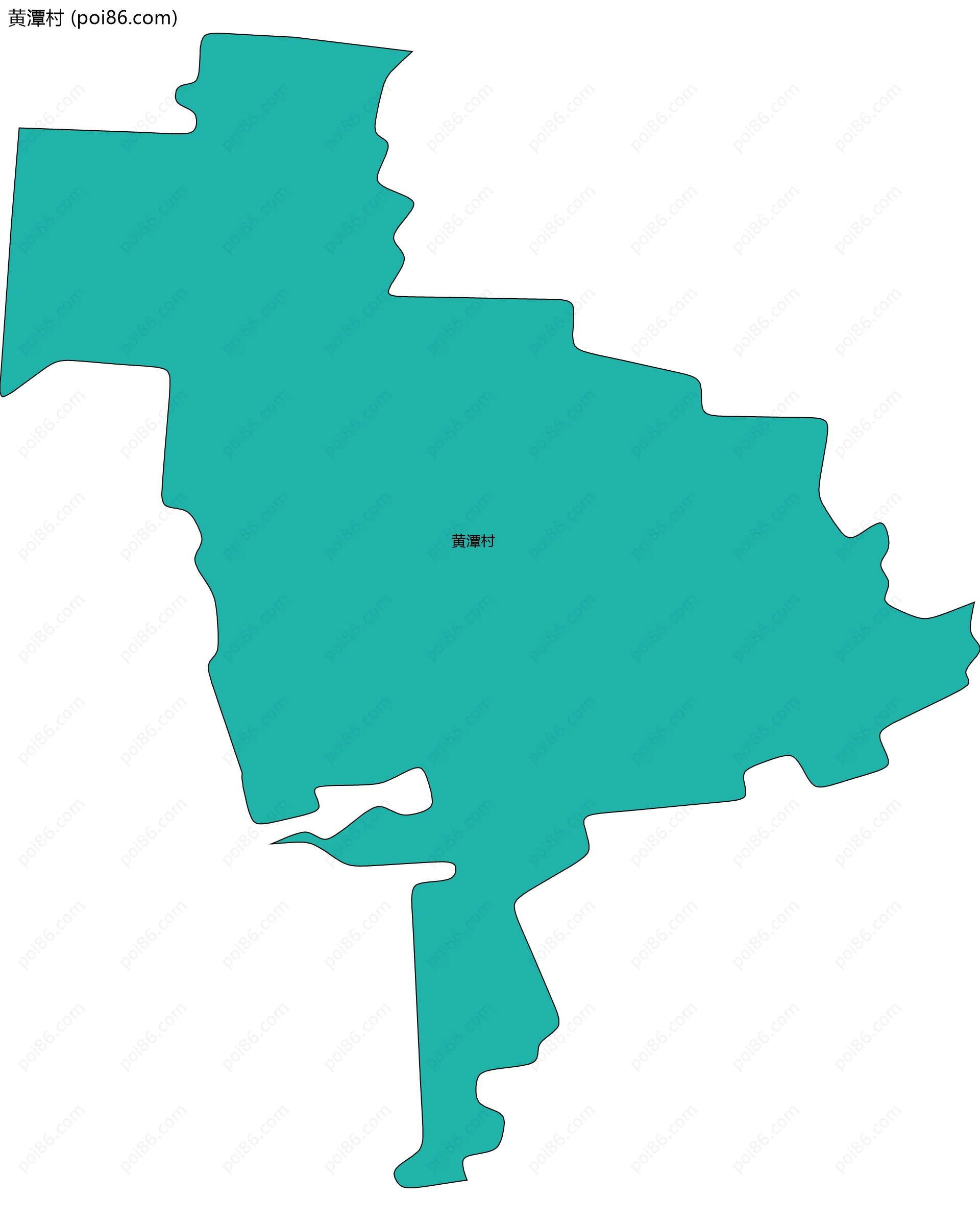 黄潭村边界地图