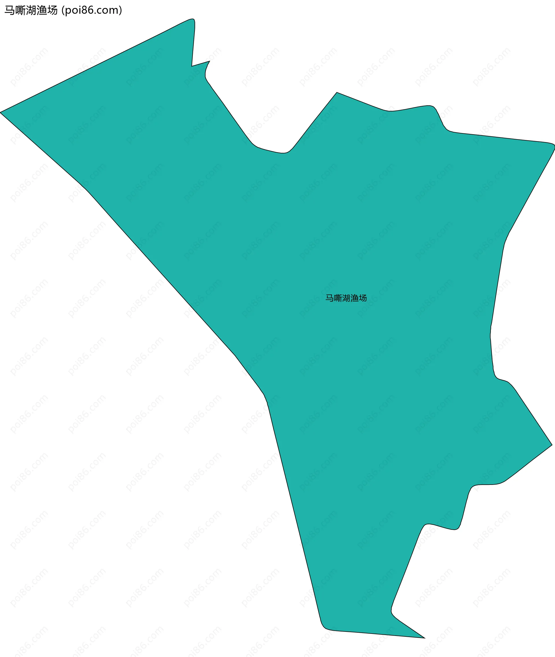 马嘶湖渔场边界地图