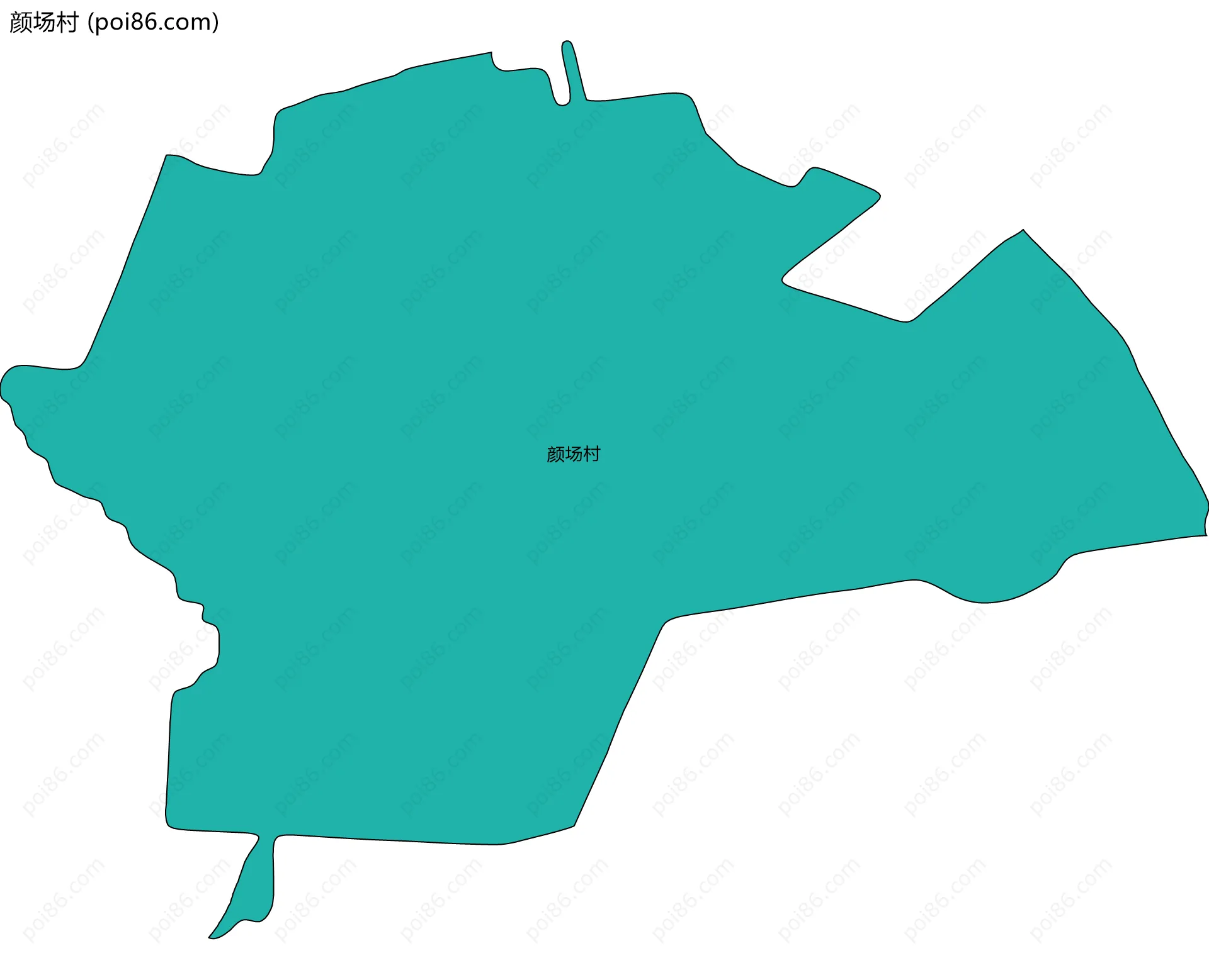 颜场村边界地图