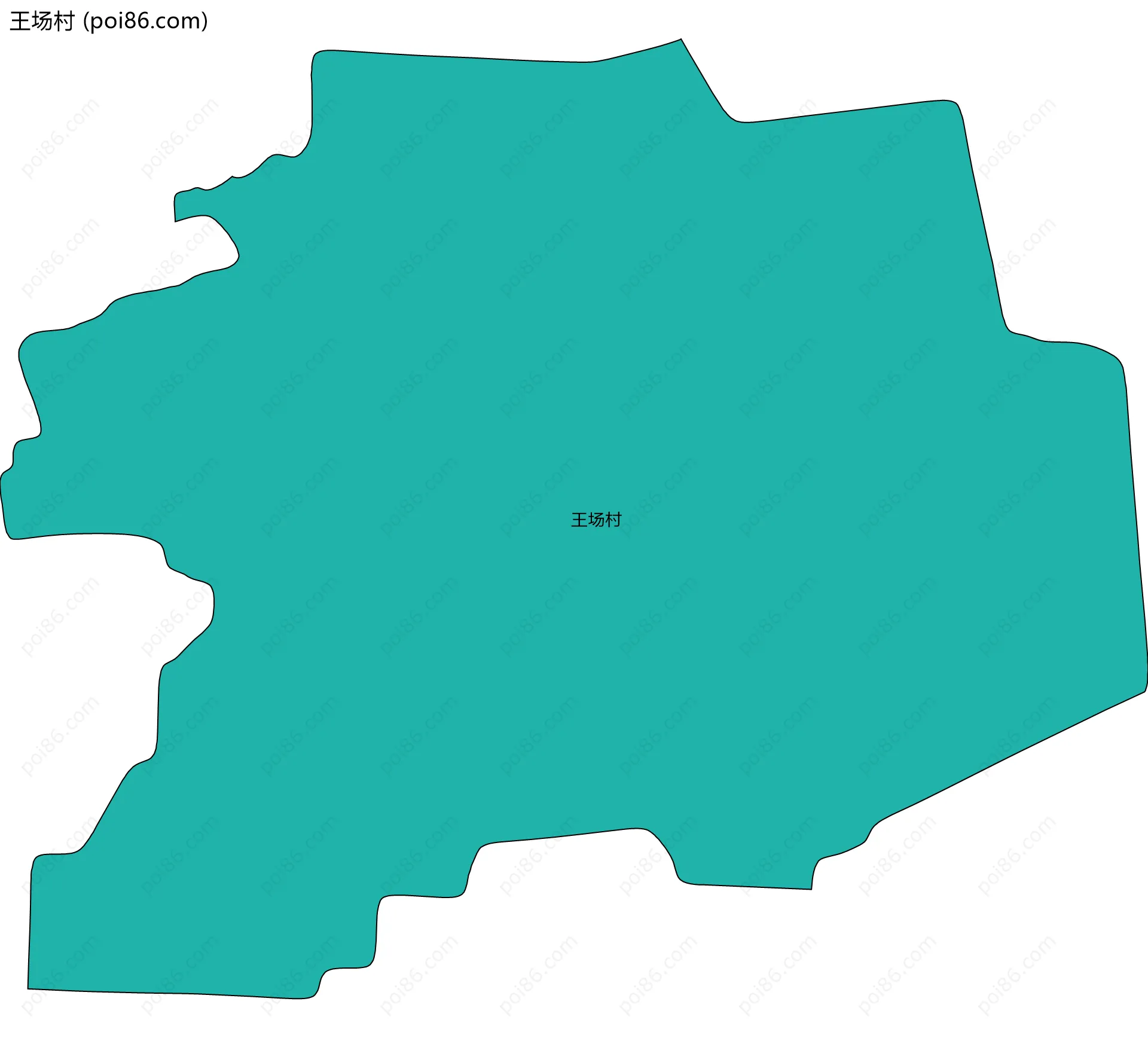 王场村边界地图