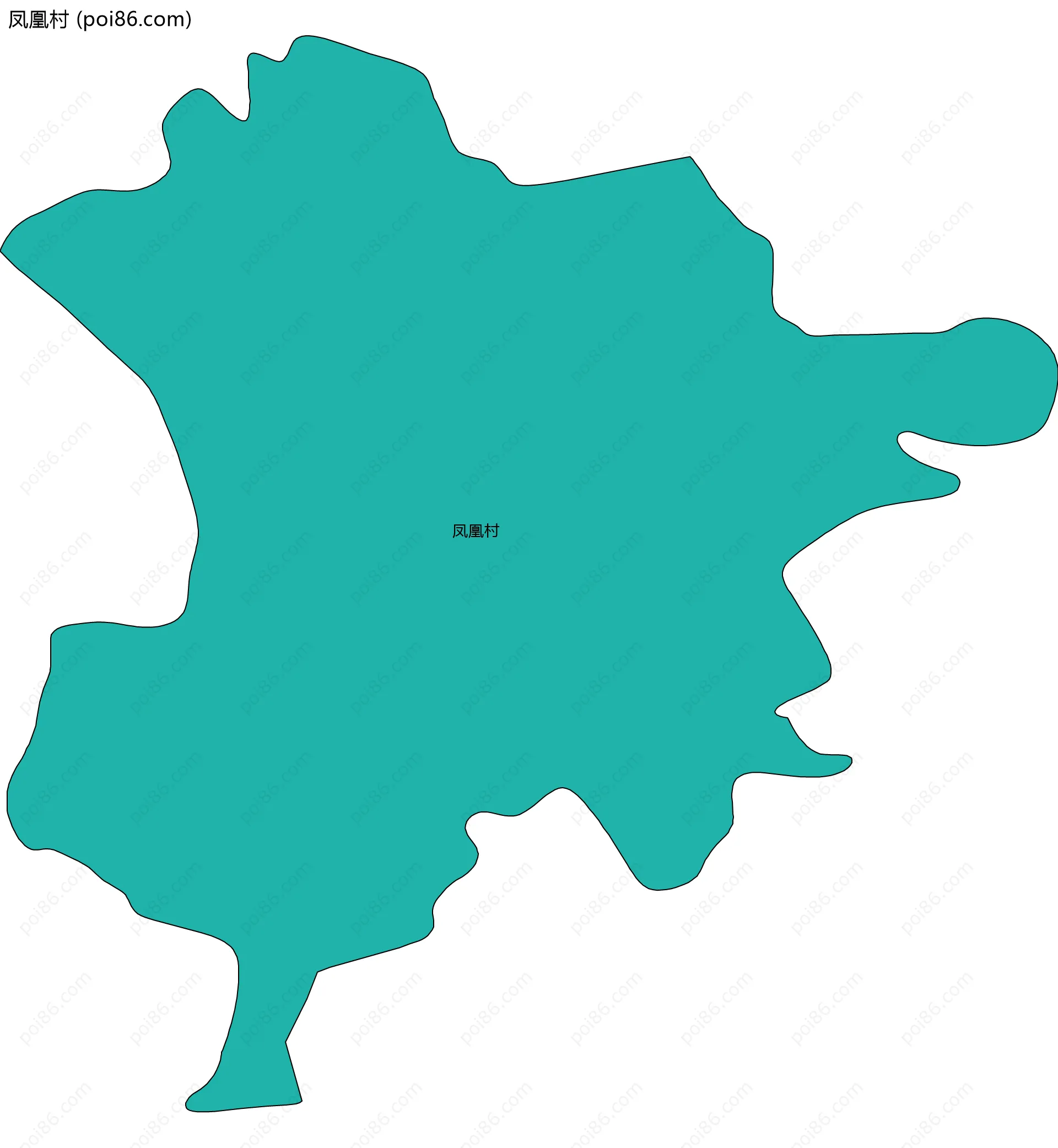 凤凰村边界地图