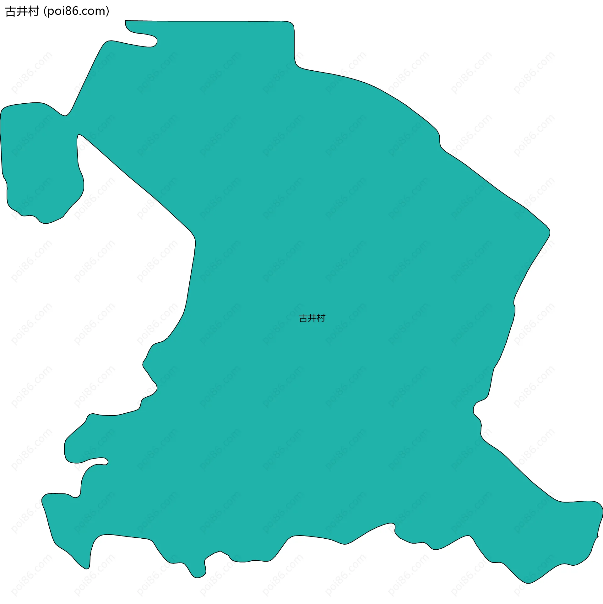 古井村边界地图