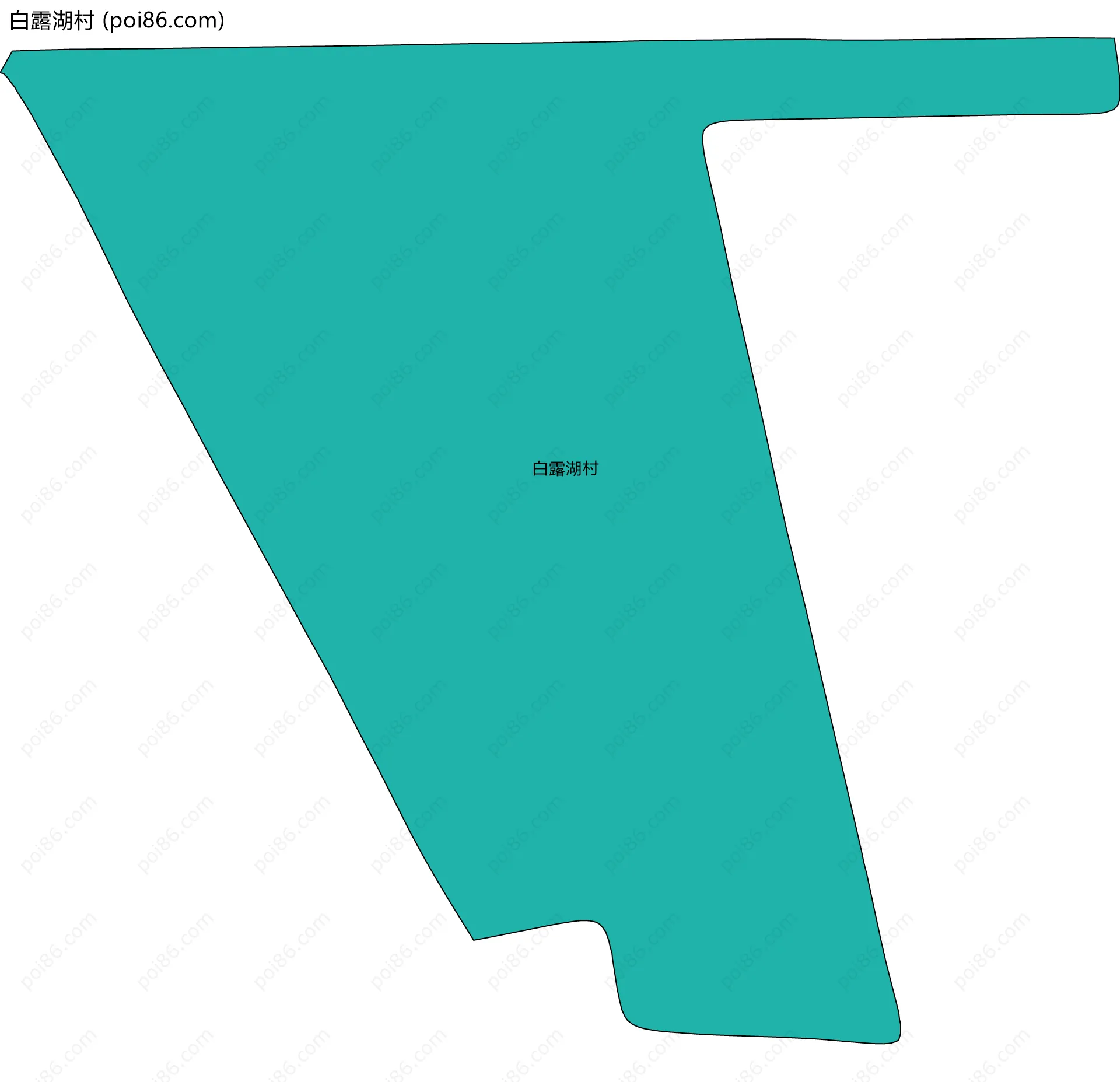 白露湖村边界地图