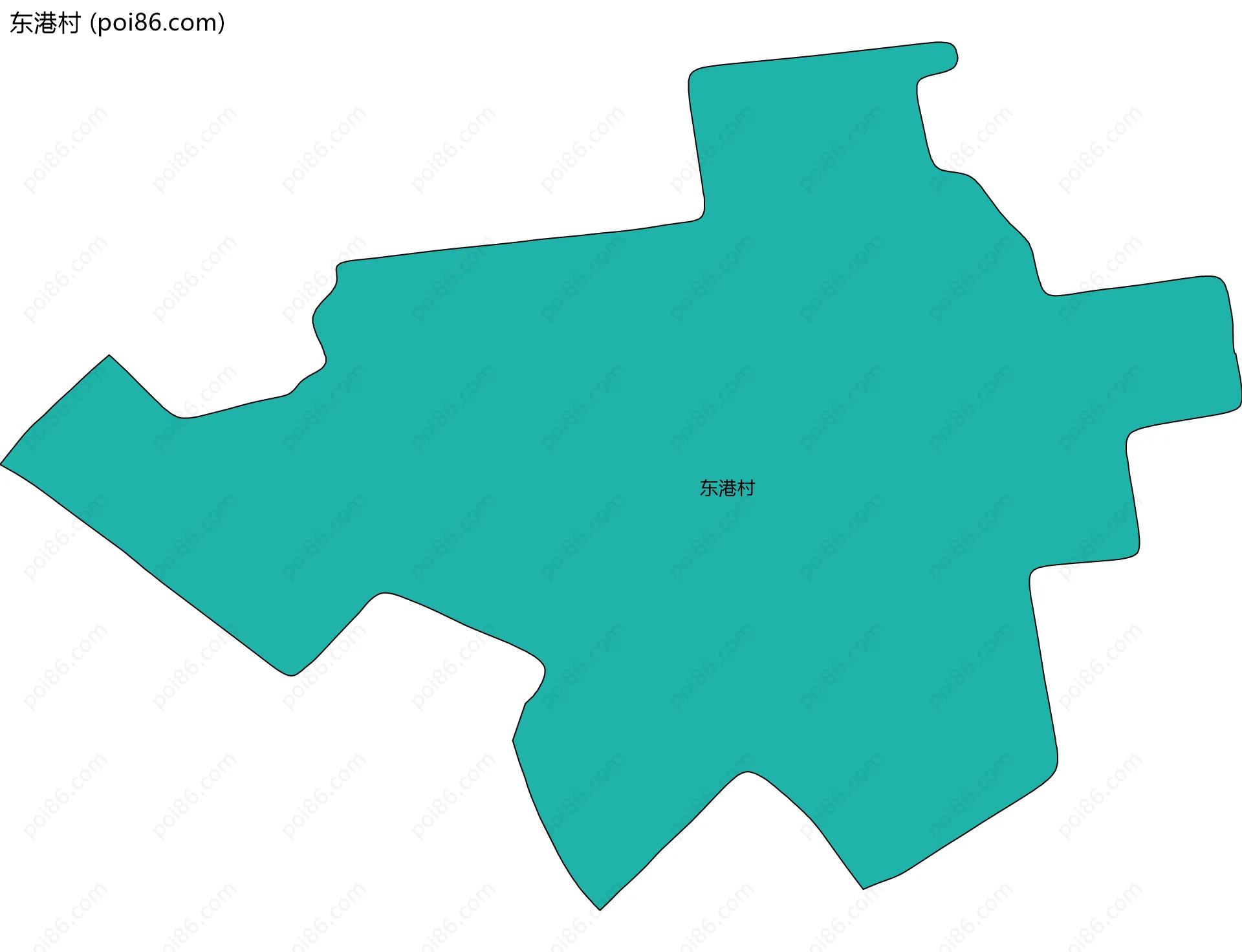 东港村边界地图