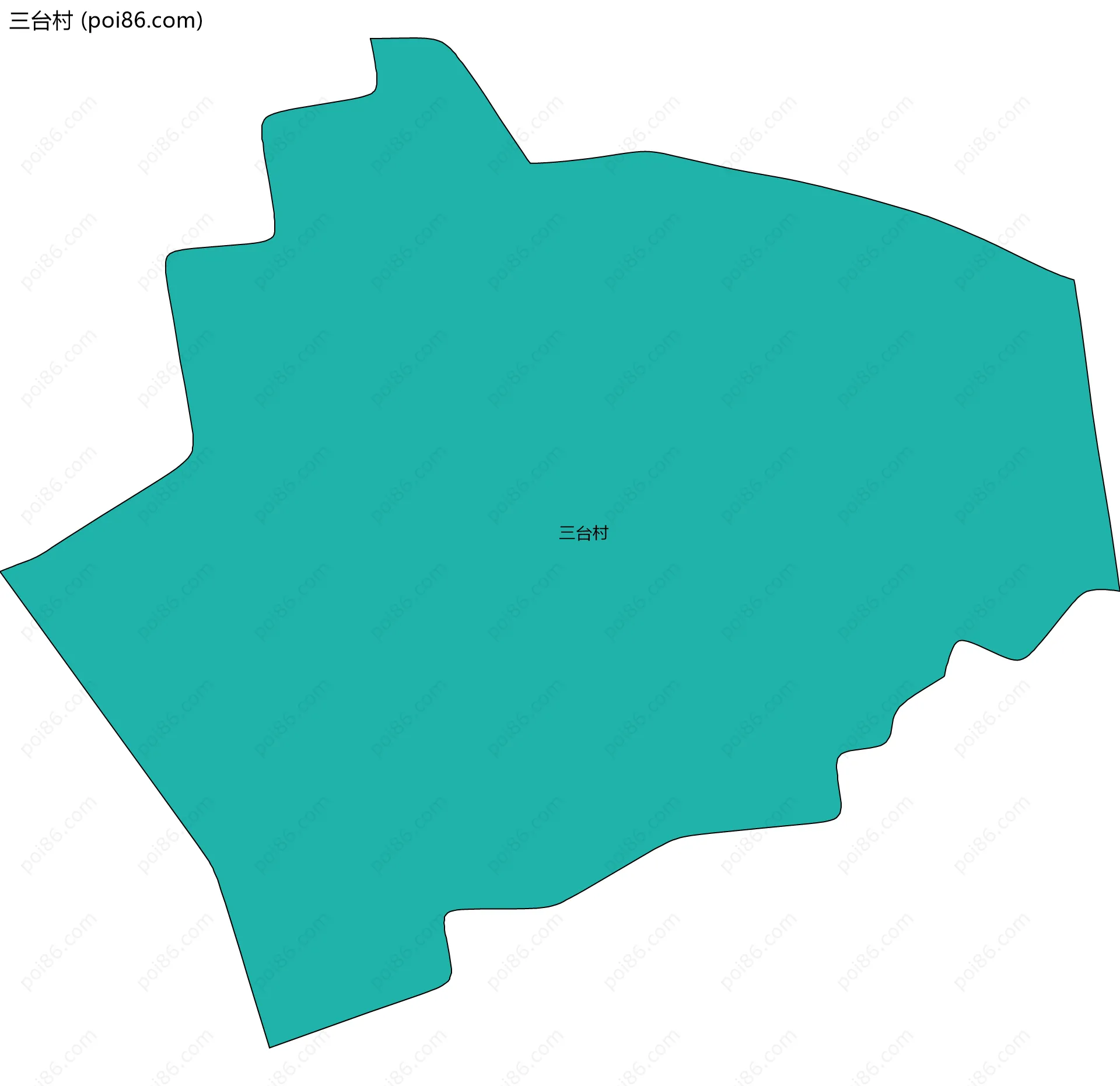 三台村边界地图
