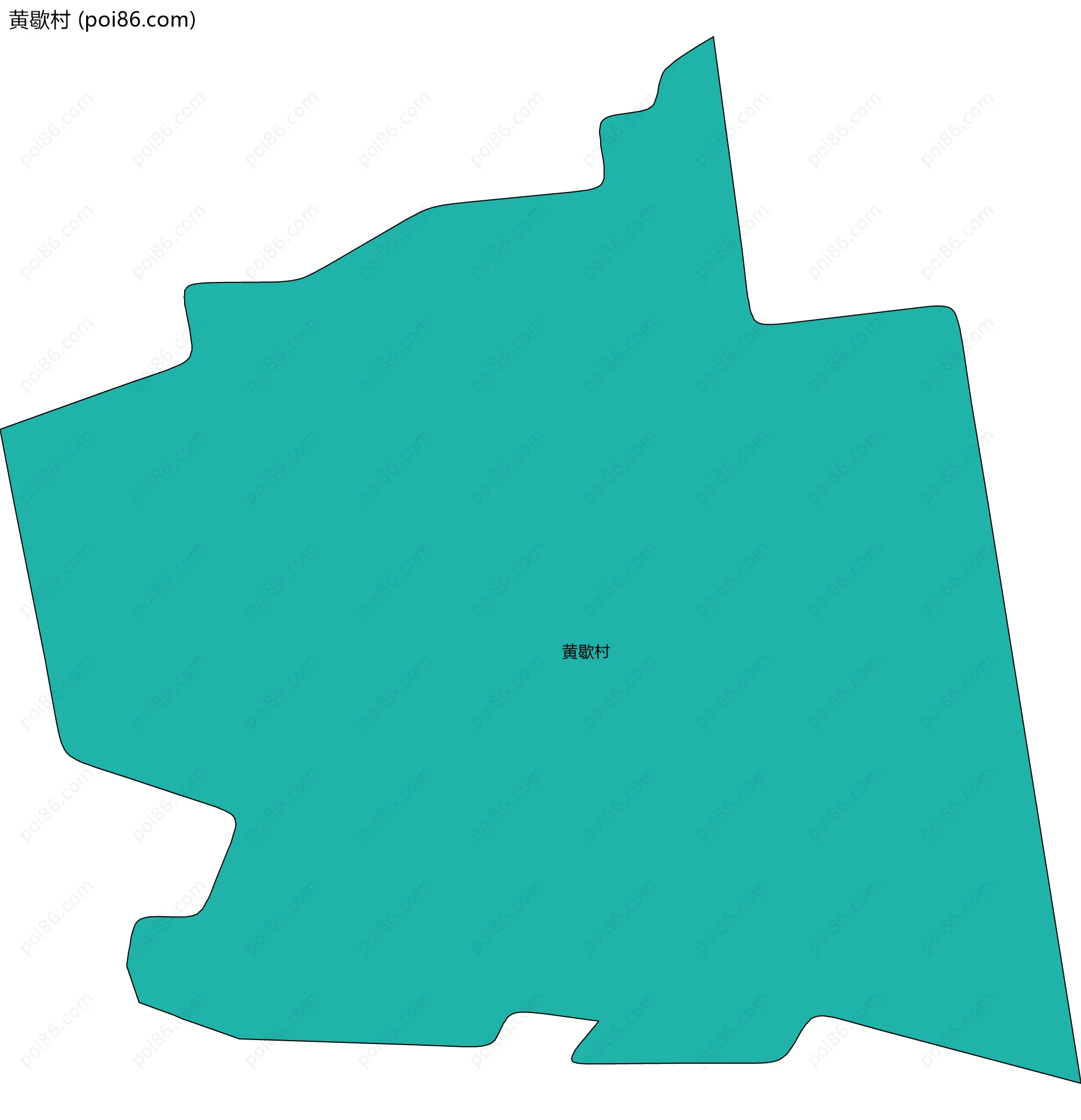 黄歇村边界地图