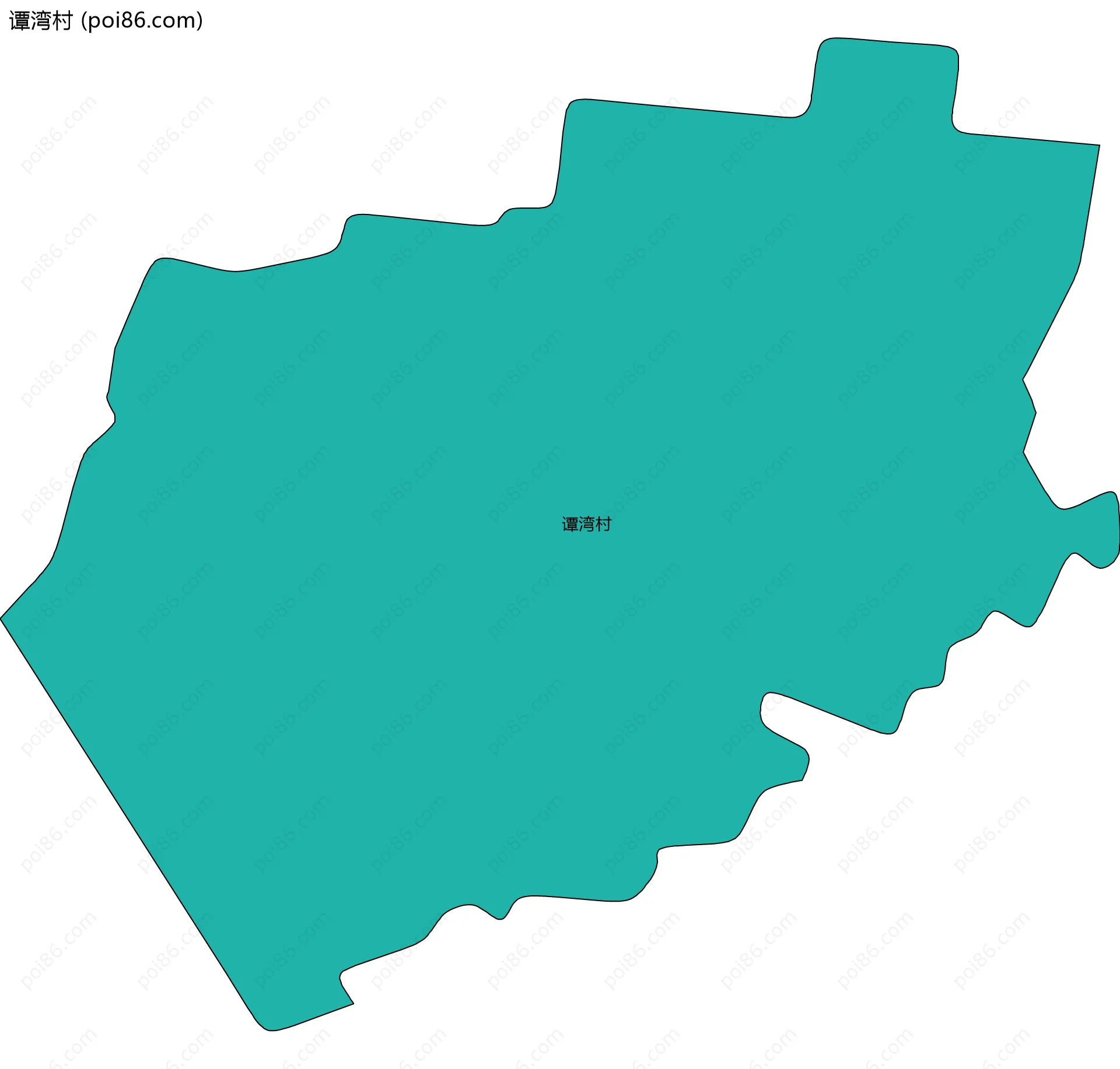 谭湾村边界地图