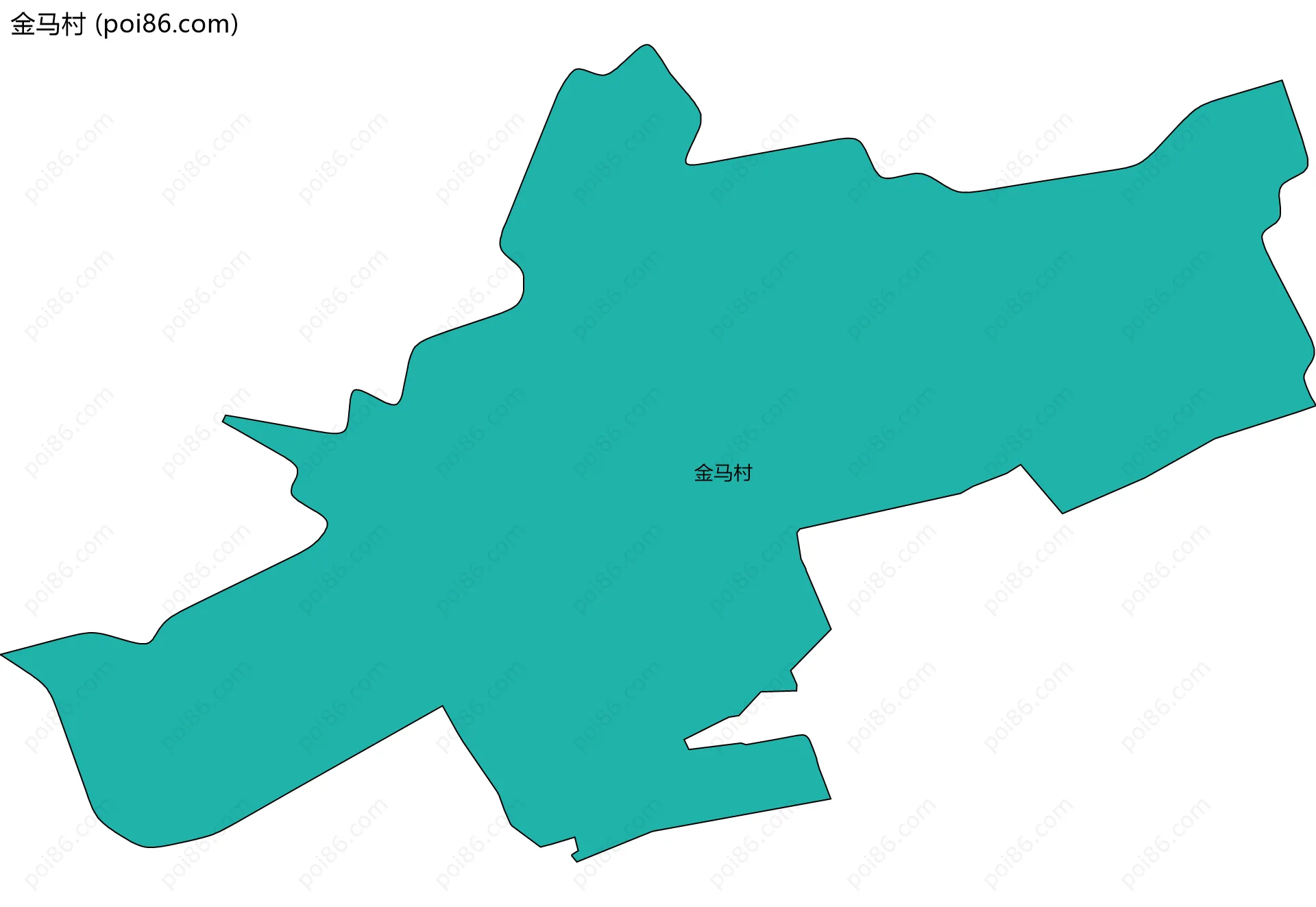 金马村边界地图