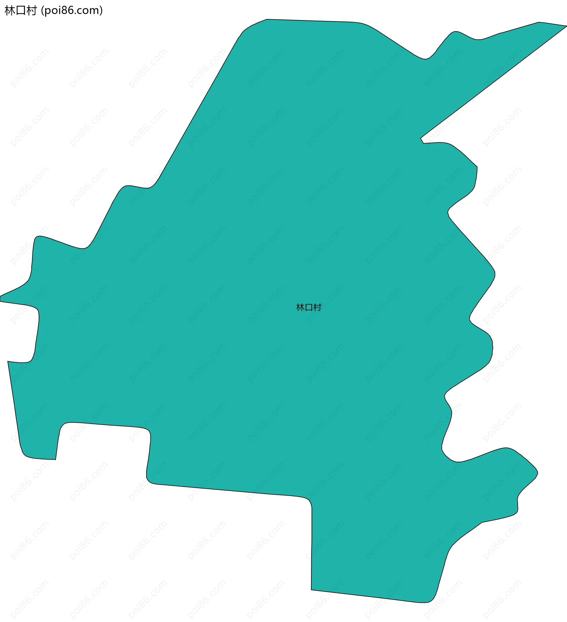 林口村边界地图