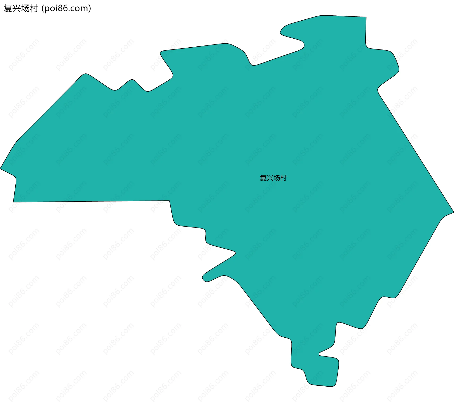 复兴场村边界地图