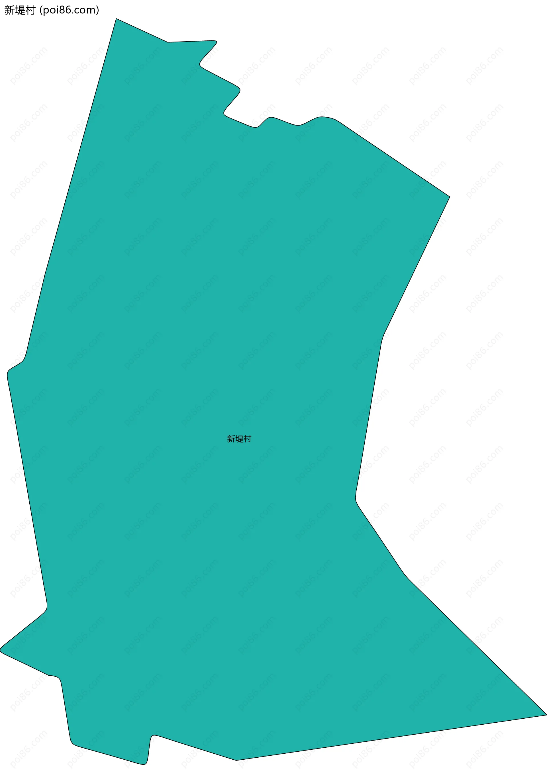 新堤村边界地图