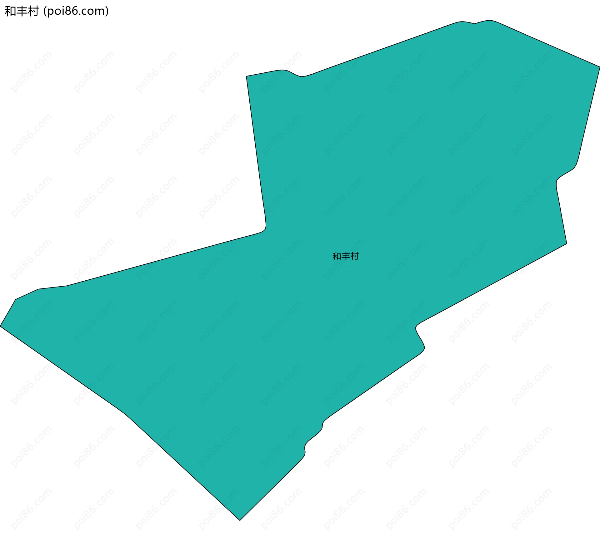 和丰村边界地图