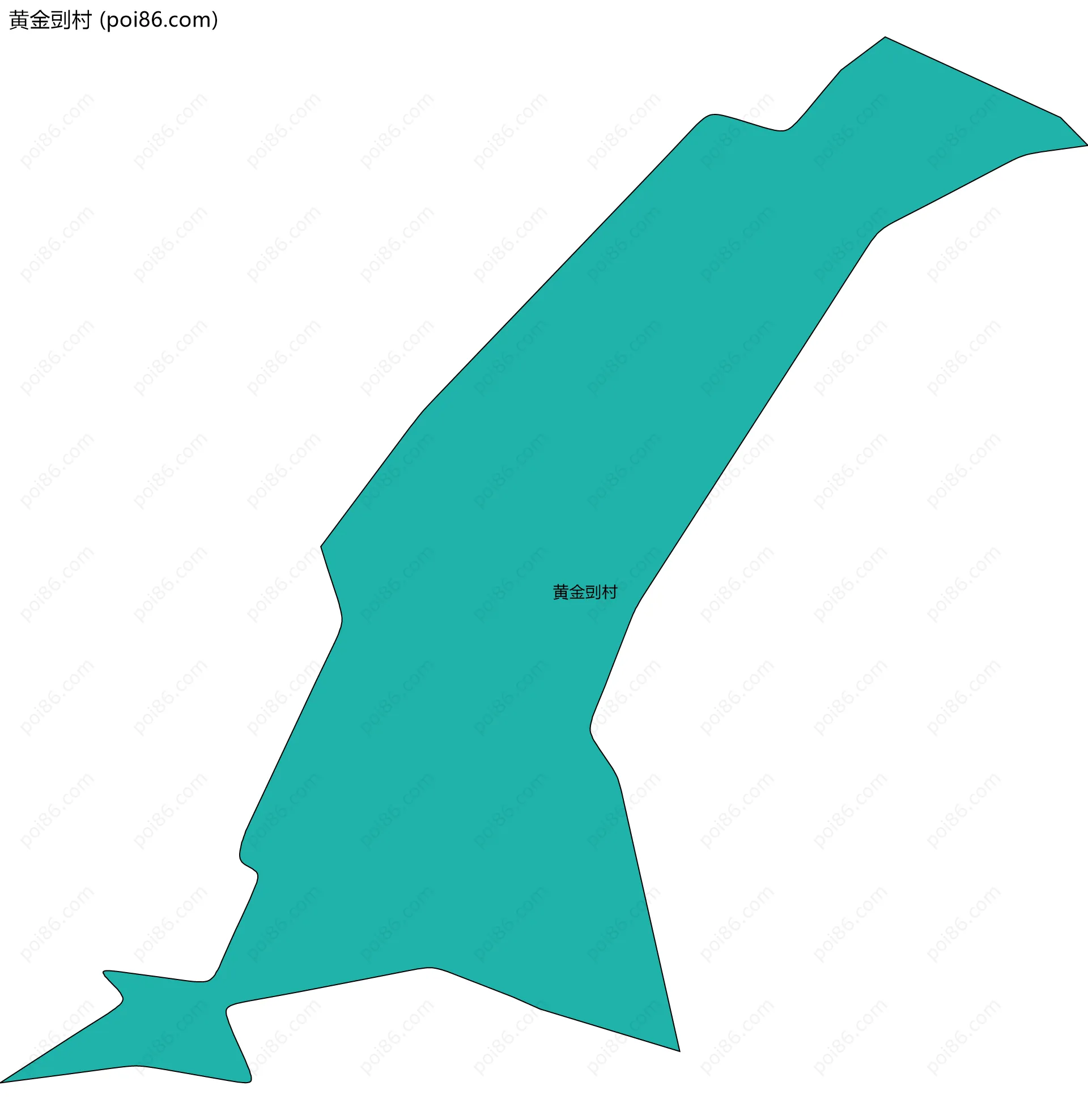 黄金剅村边界地图