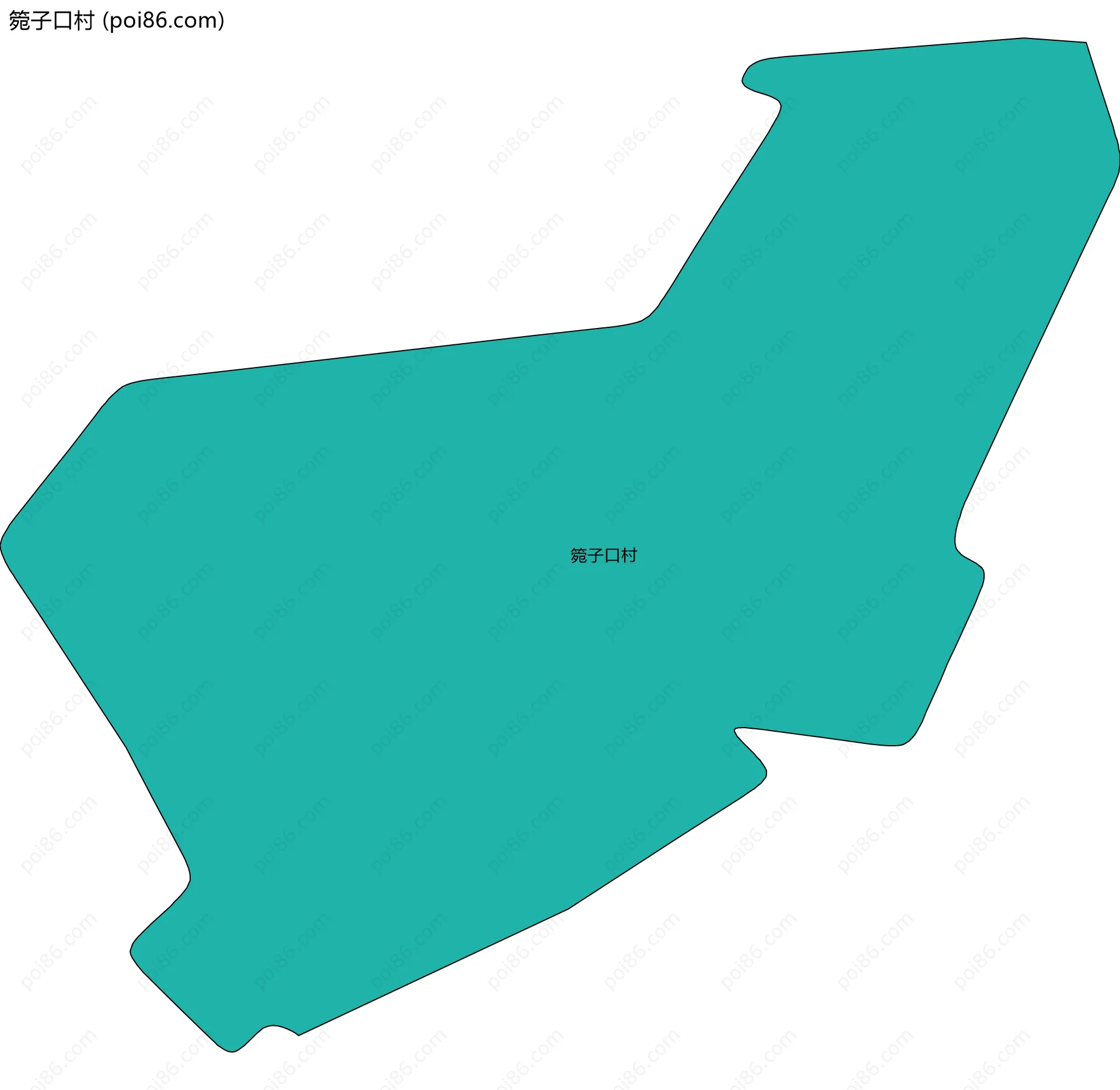 箢子口村边界地图